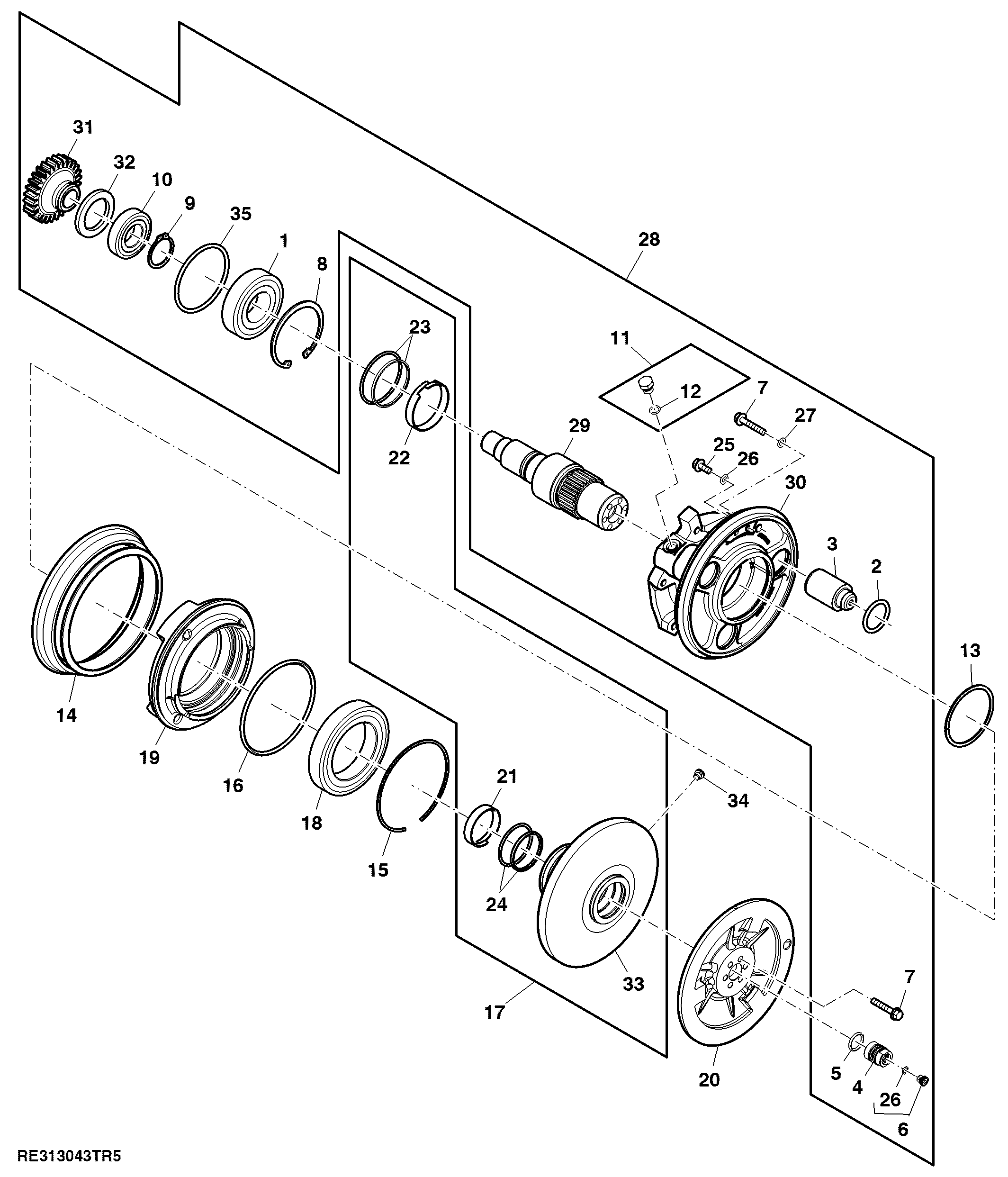 Fan Drive, Driver Assembly, Variable Speed, 9.0 L , T2 Engine