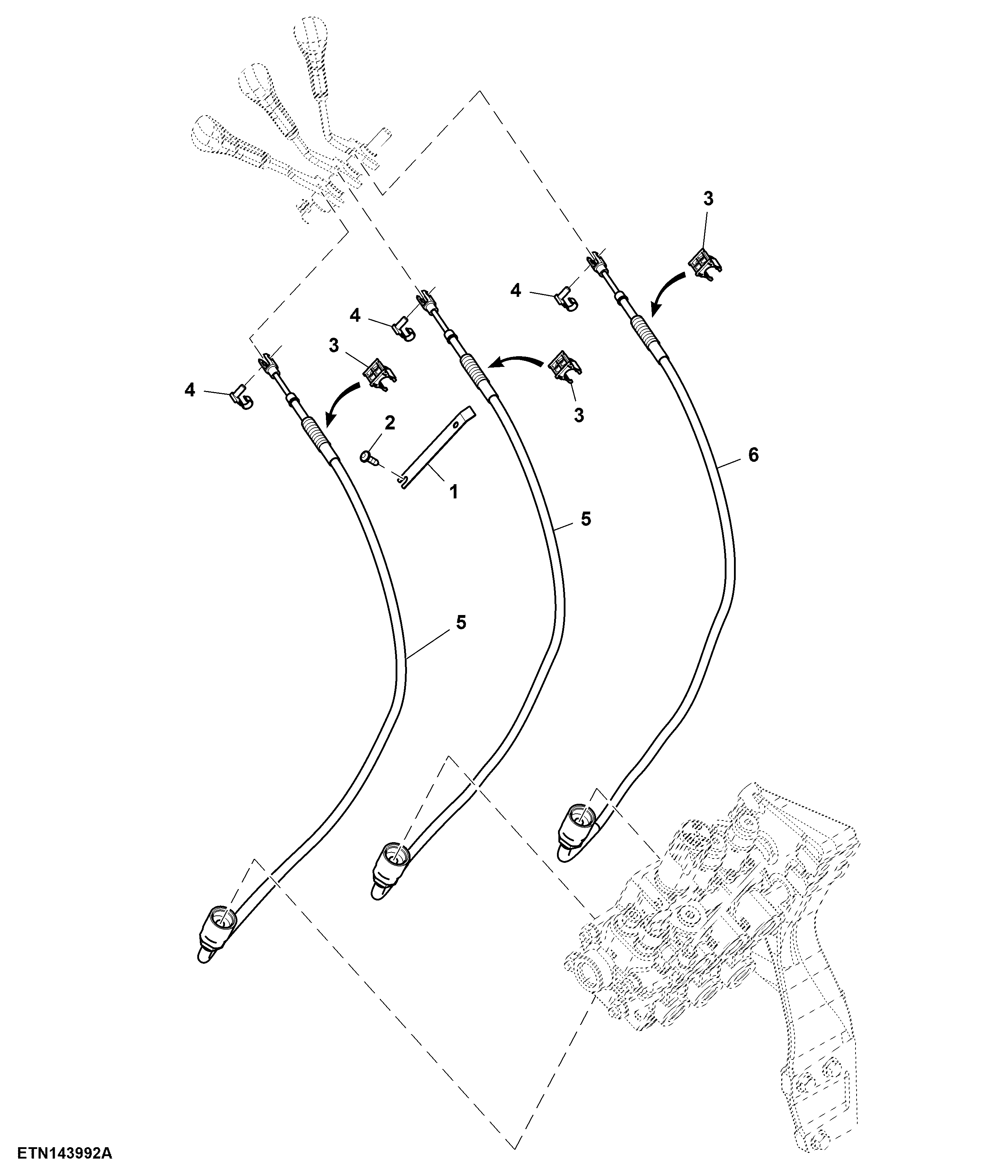 Push Pull Cable, Triple Rear SCV, PowrQuad™