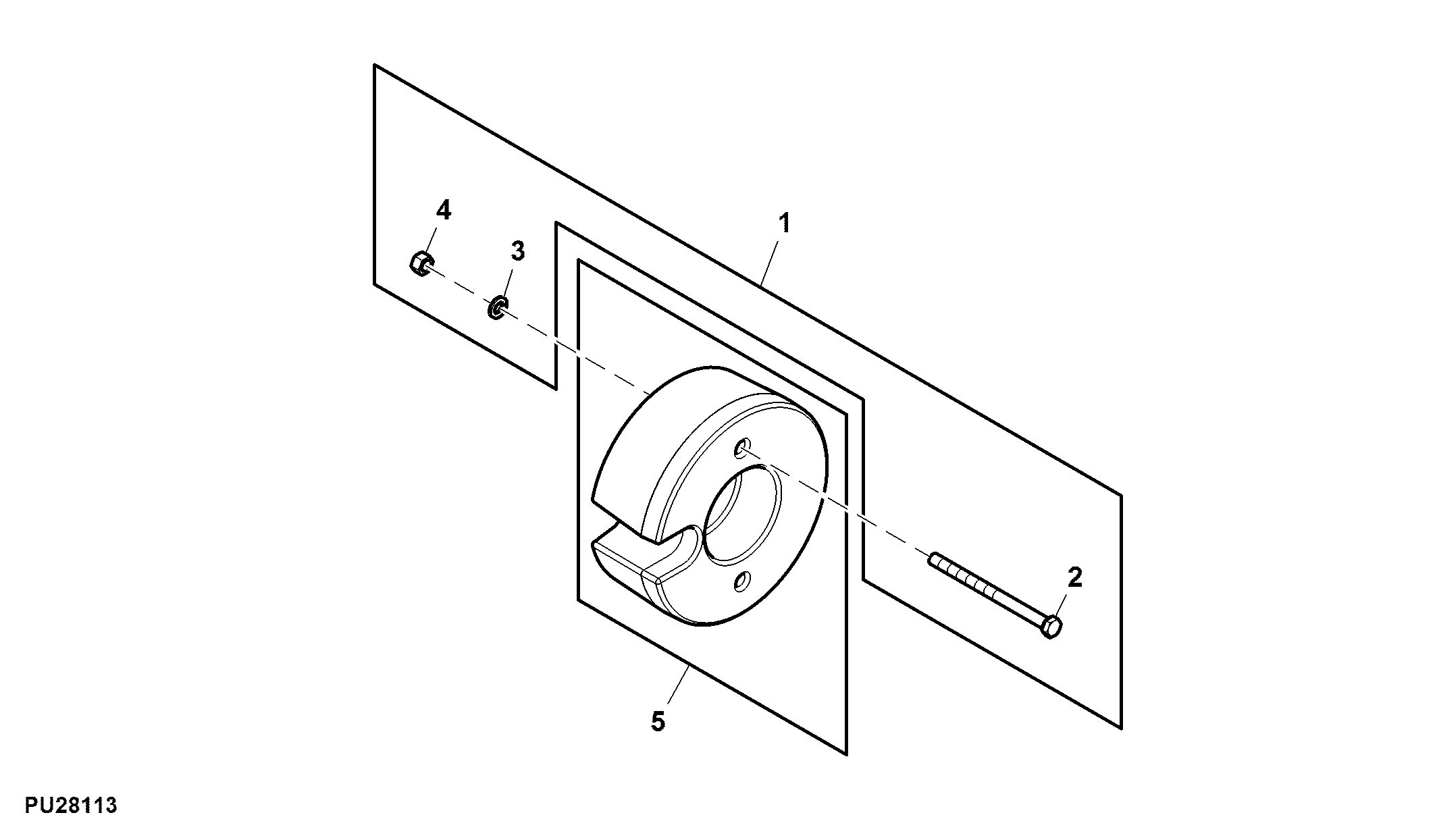 Wheel Weight and Mounting Hardware, 30 lb, Front