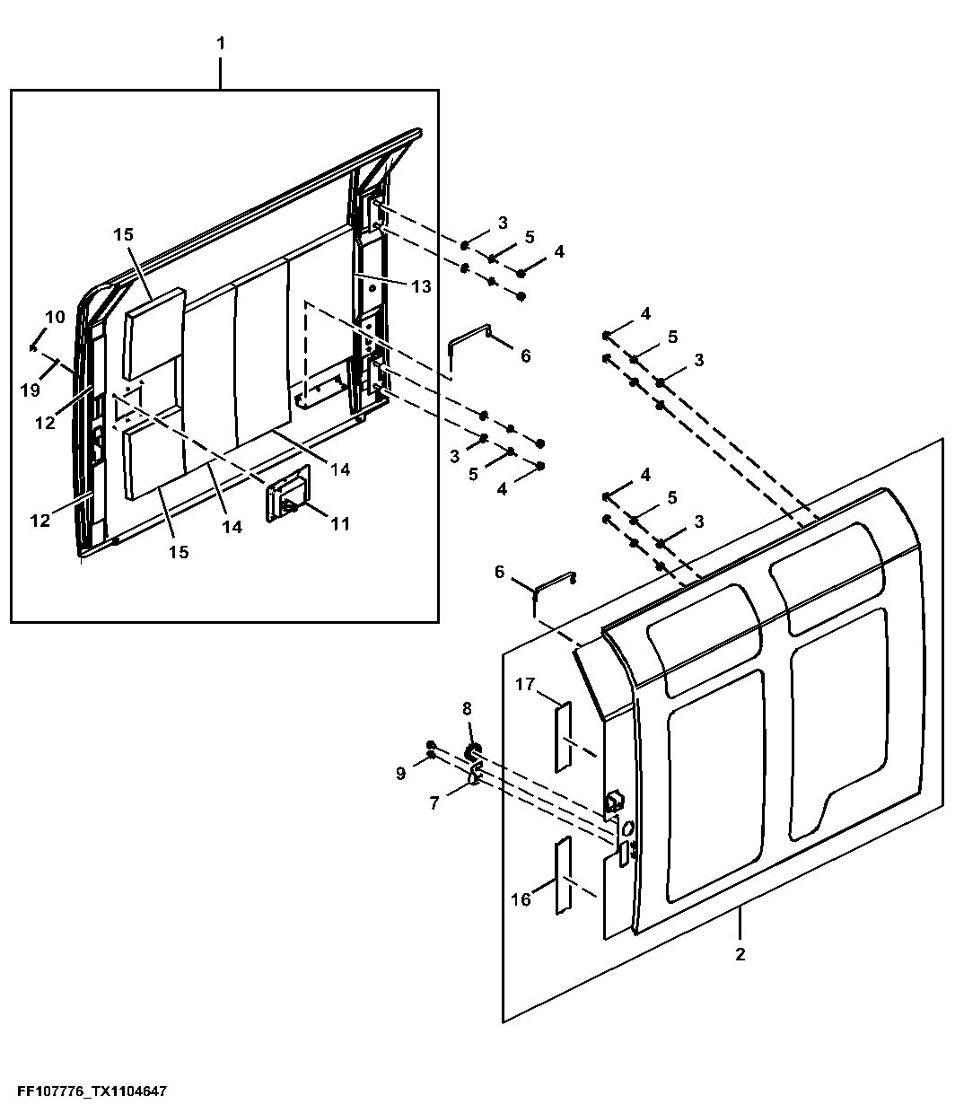 Cooling Package and Hydraulic Pump Compartment Doors