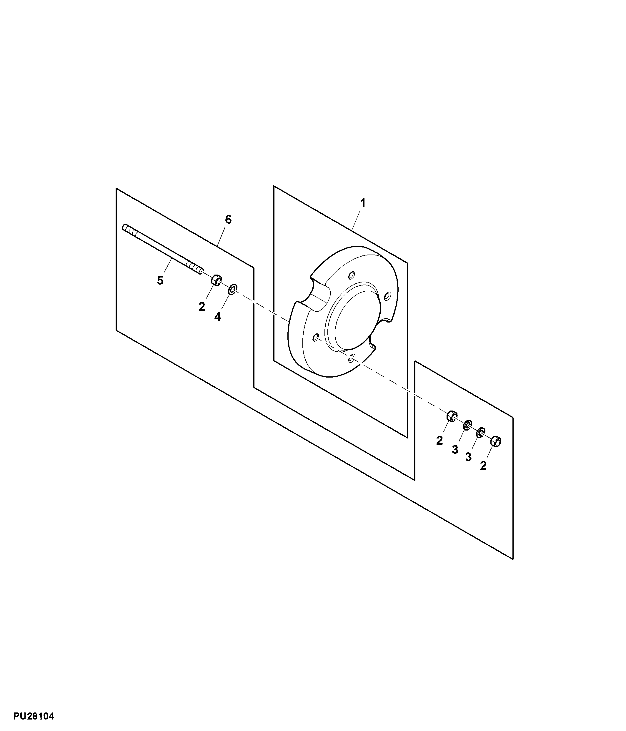 Wheel Weight and Mounting Hardware, 50 lb, Rear