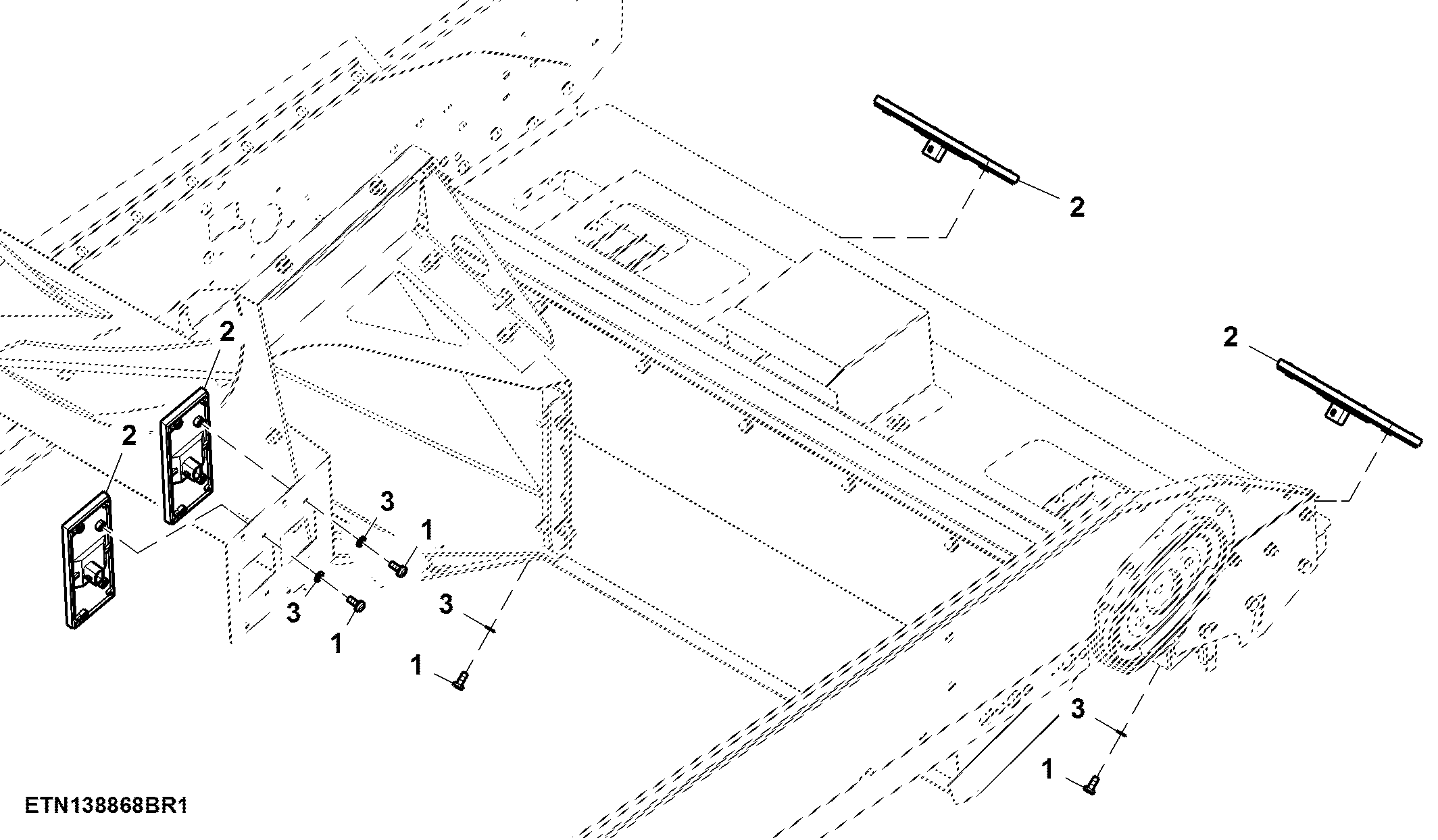 Grain Loss Sensor and Mountings
