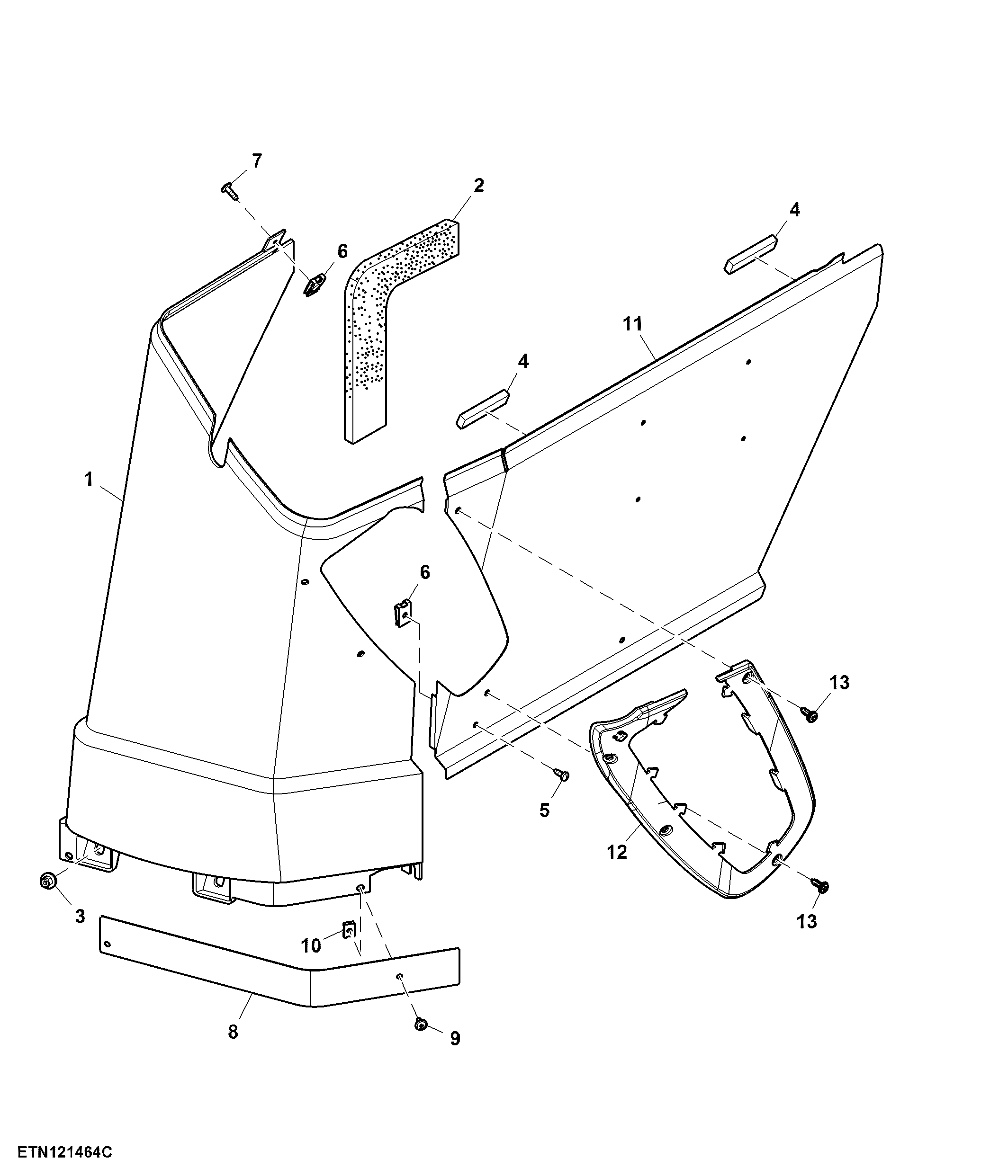 Side Console, RH, W/ Multi Function Lever, OOS