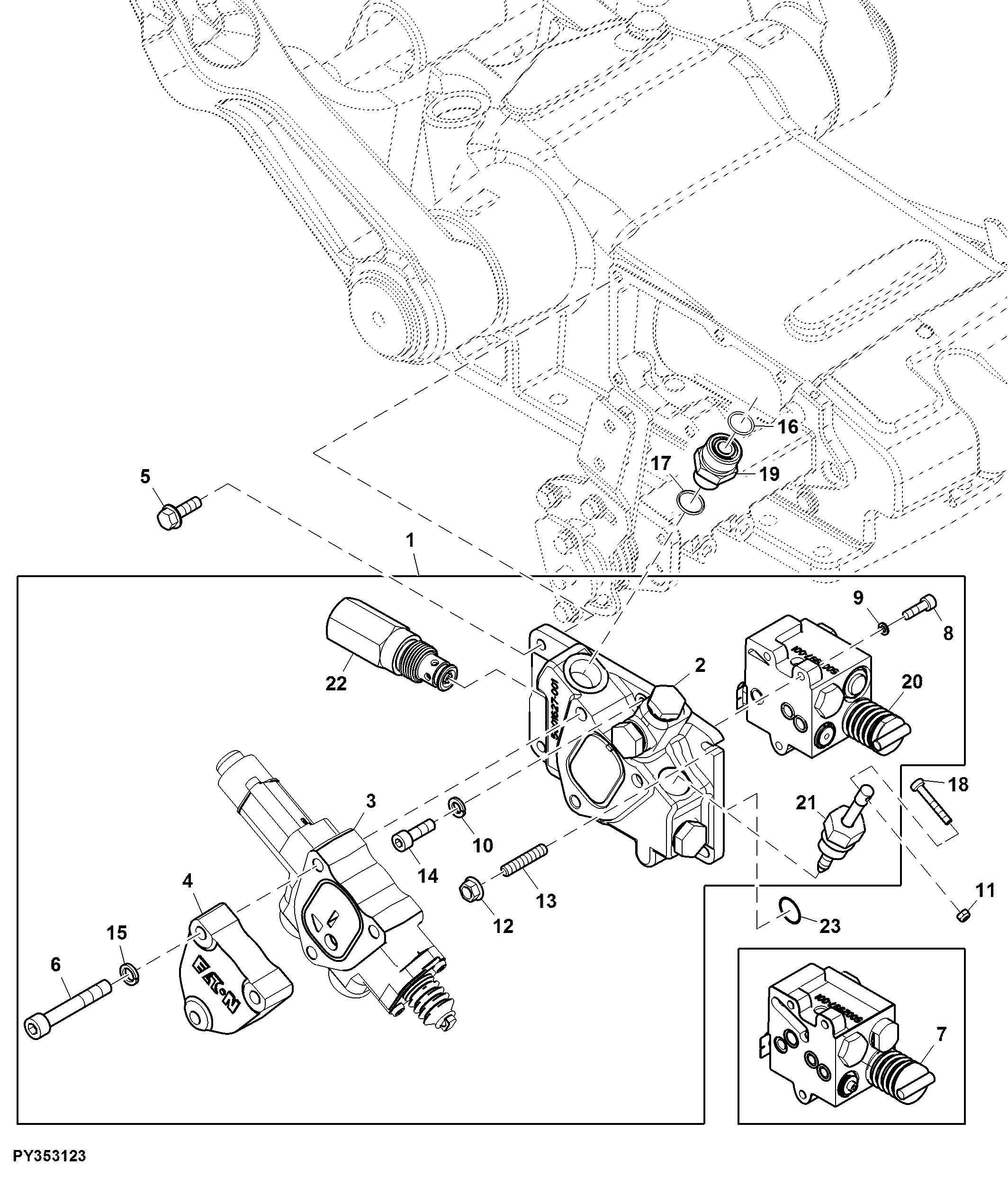 Rockshaft Control Valve, Power Steering W/ SCV
