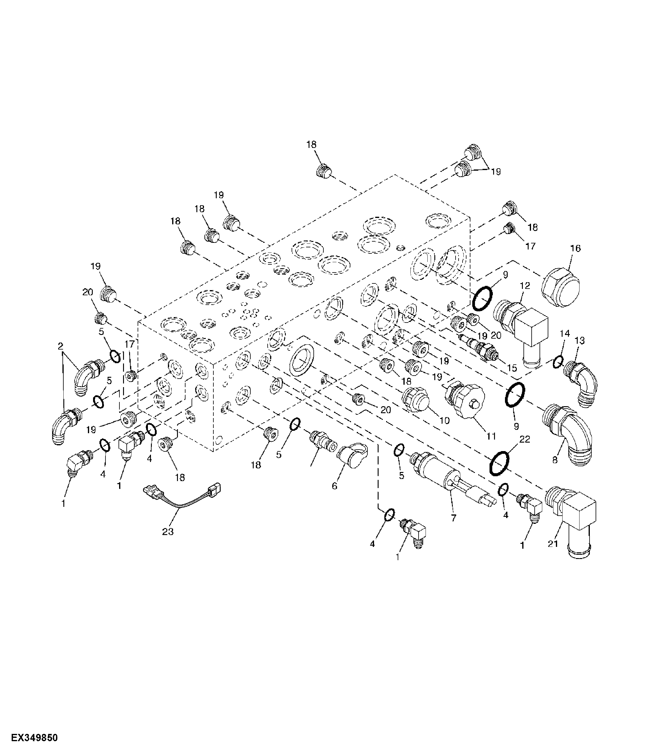 Main Hydraulic Valve Fitting (310001 - 319999)