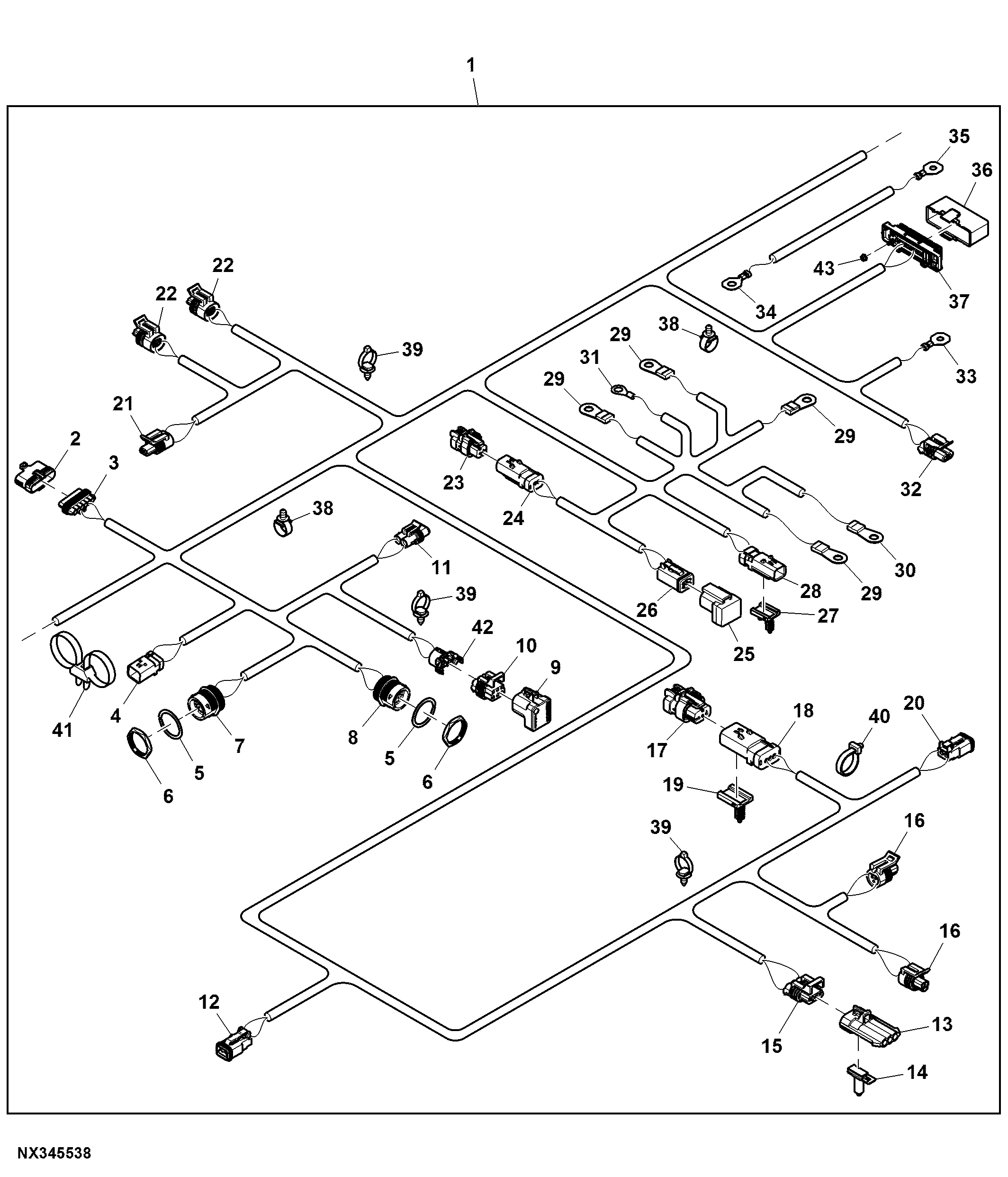 Chassis Wiring Harness (2/3) (188001 - 208000)