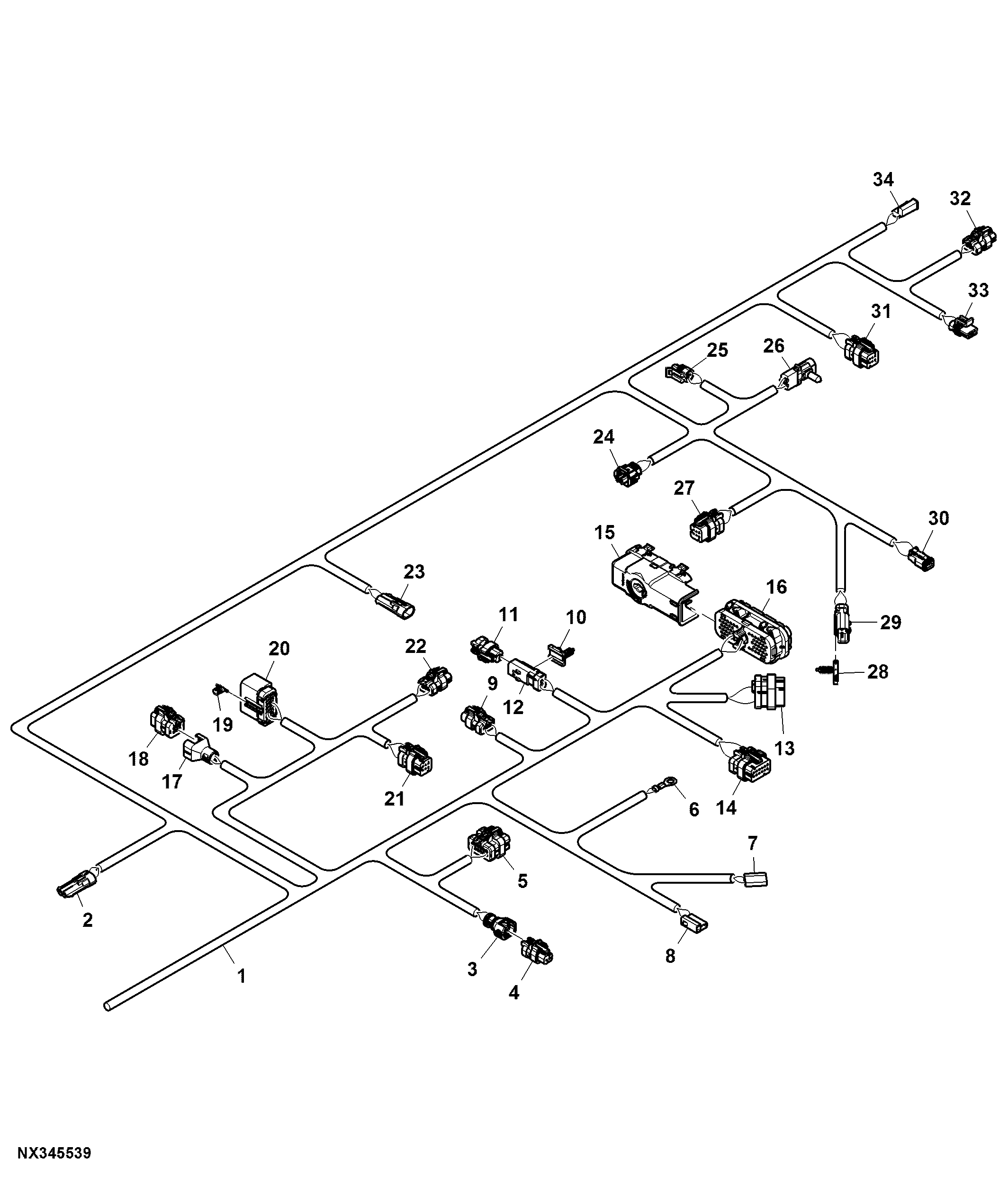 Chassis Wiring Harness (3/3) (188001 - 208000)