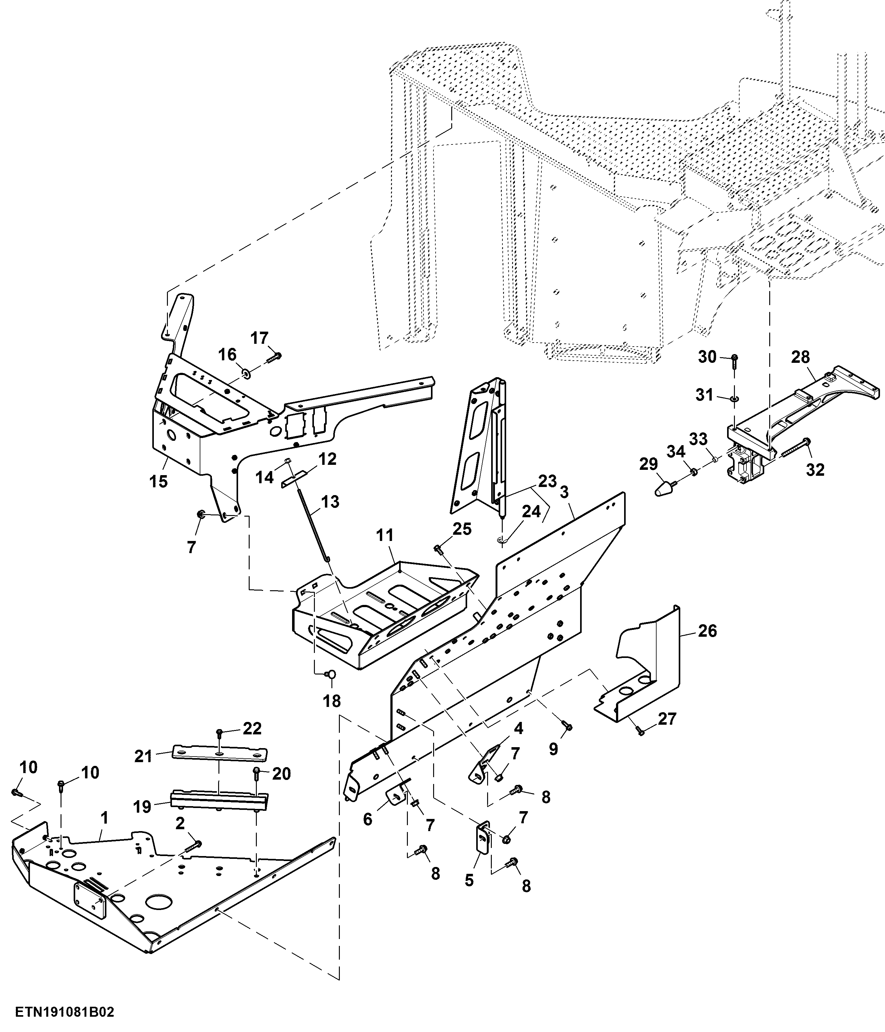 Step, LH Platform, T2 Engine (2/2) (805560 - 809001)