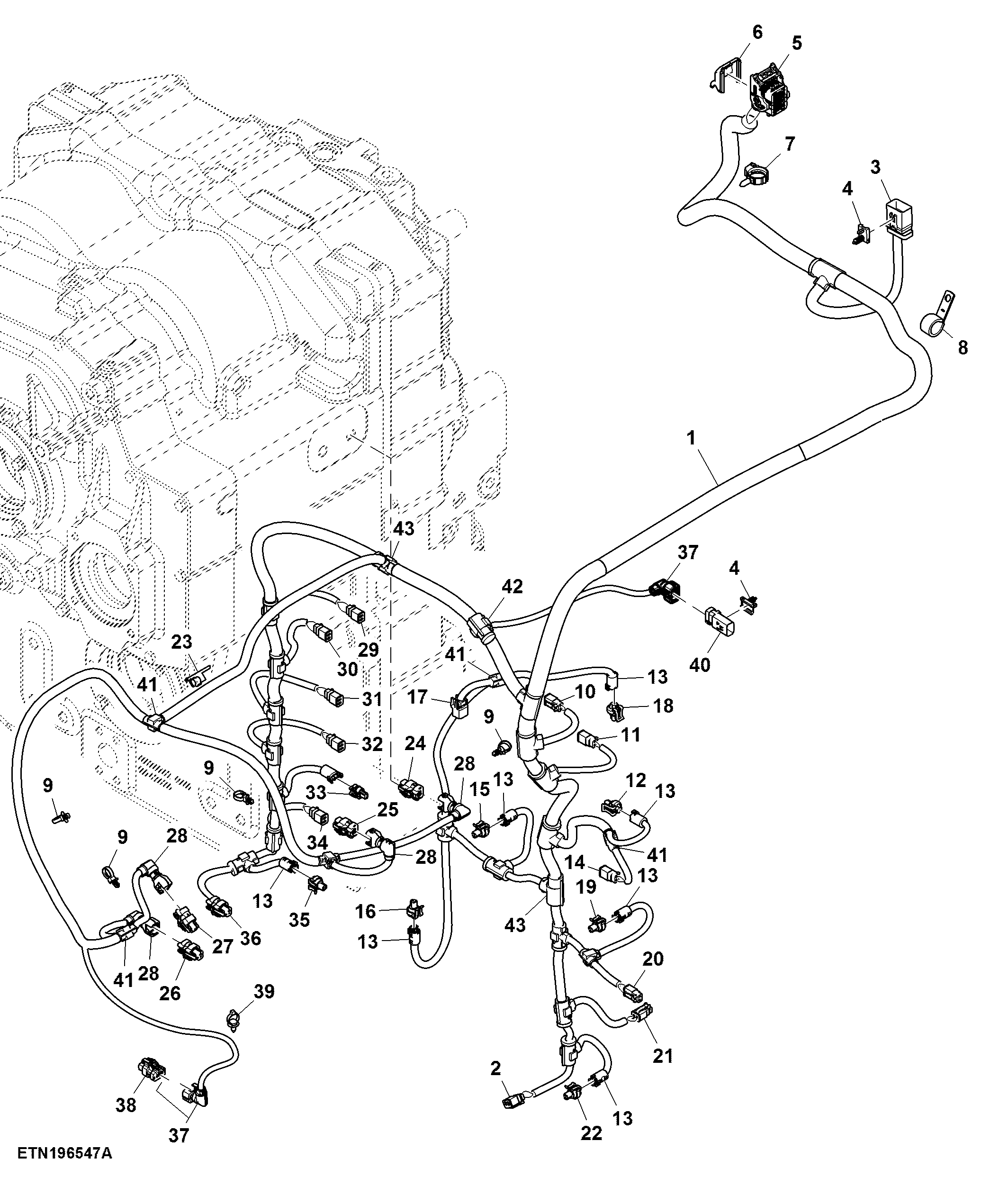 Transmission Wiring Harness, PST (805771 - )