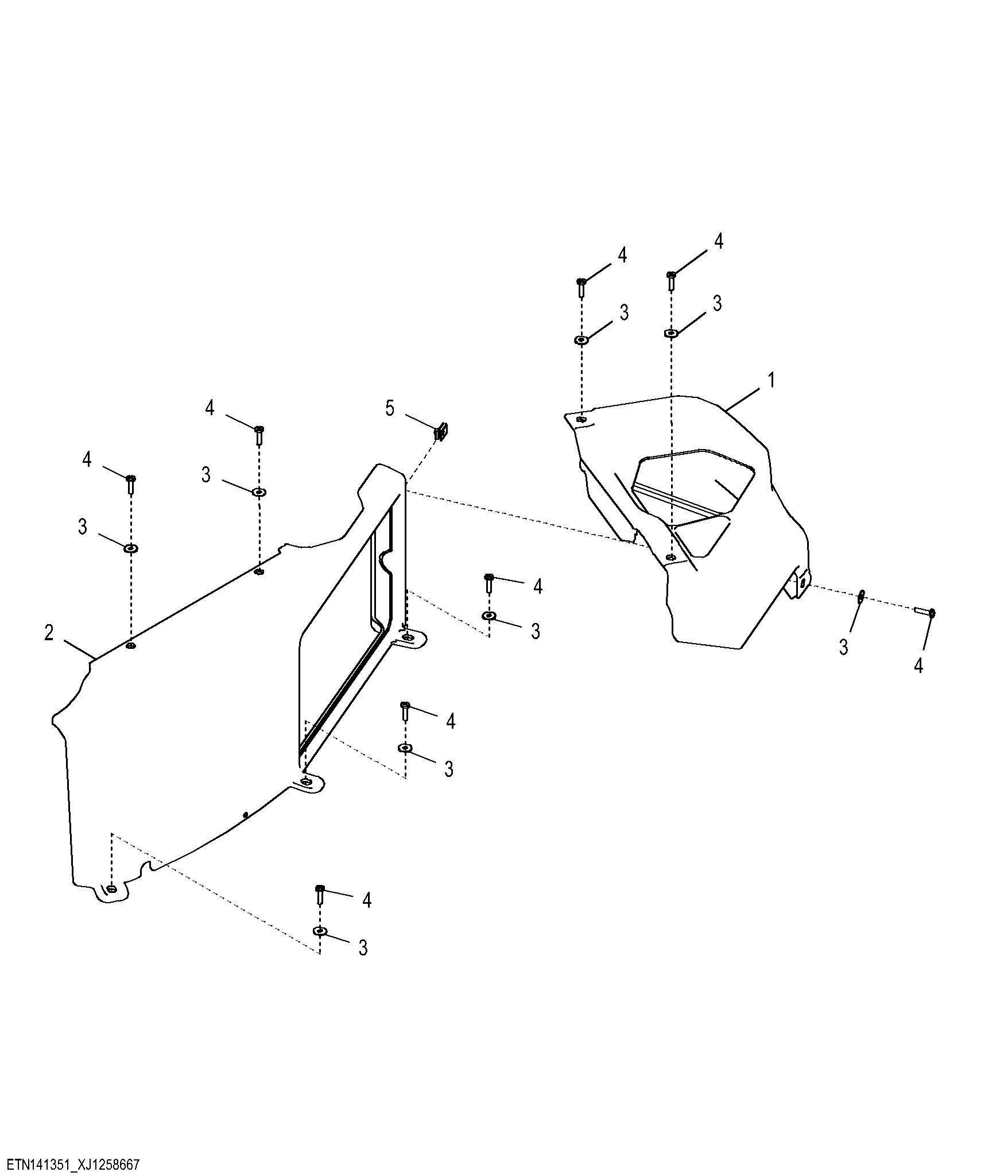 Stabilizer Cover with Pilot Control - Cab ( - 329327)
