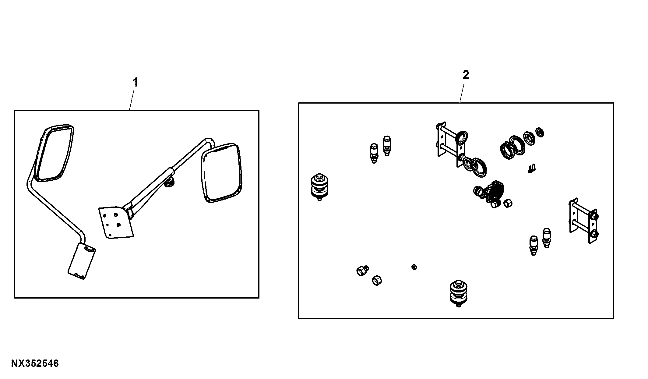 Attachment, Mirror, Dry Spreader Conversion