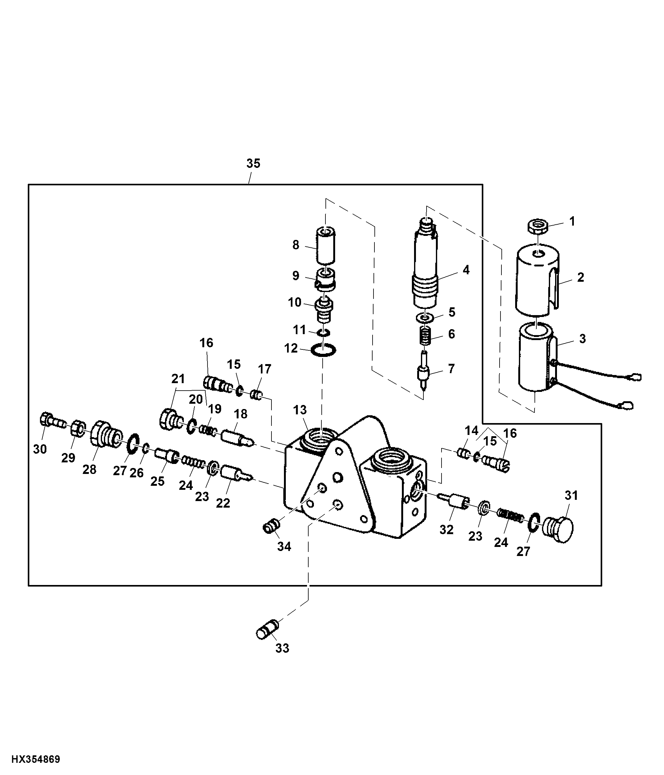 SOLENOID CONTROL VALVE FOR HEADER LIFT MODULE