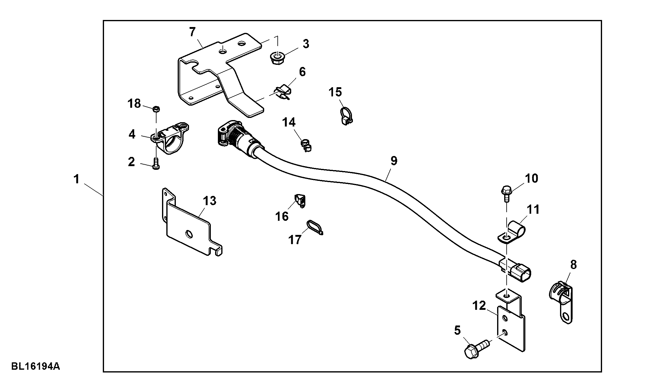 Attachment, Wiring Harness, Cold Start, 110 V