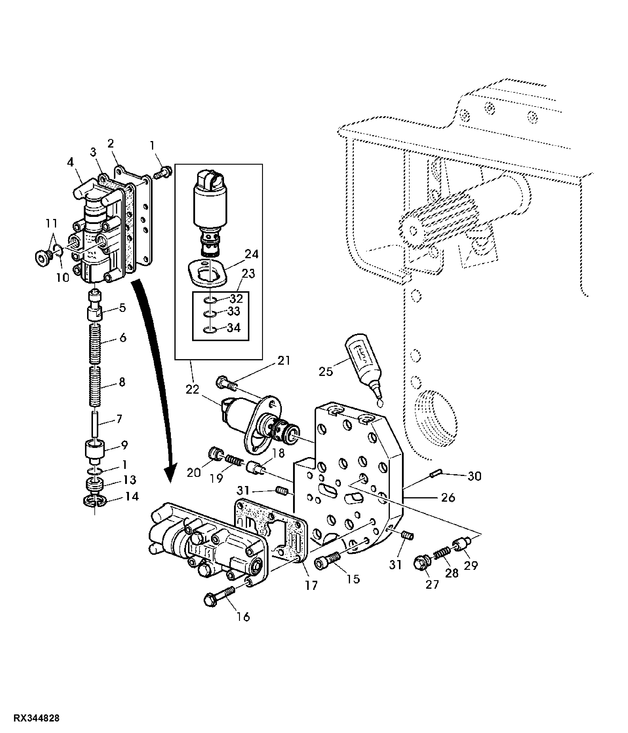Front PTO- Modulating Valve/ Solenoid Valve