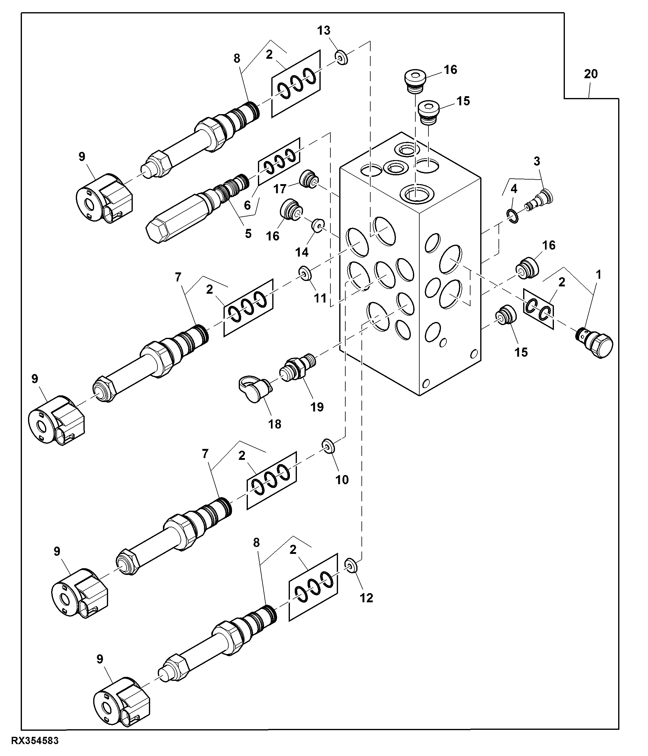 Seal Kit, Triple Link Suspension Control Valve