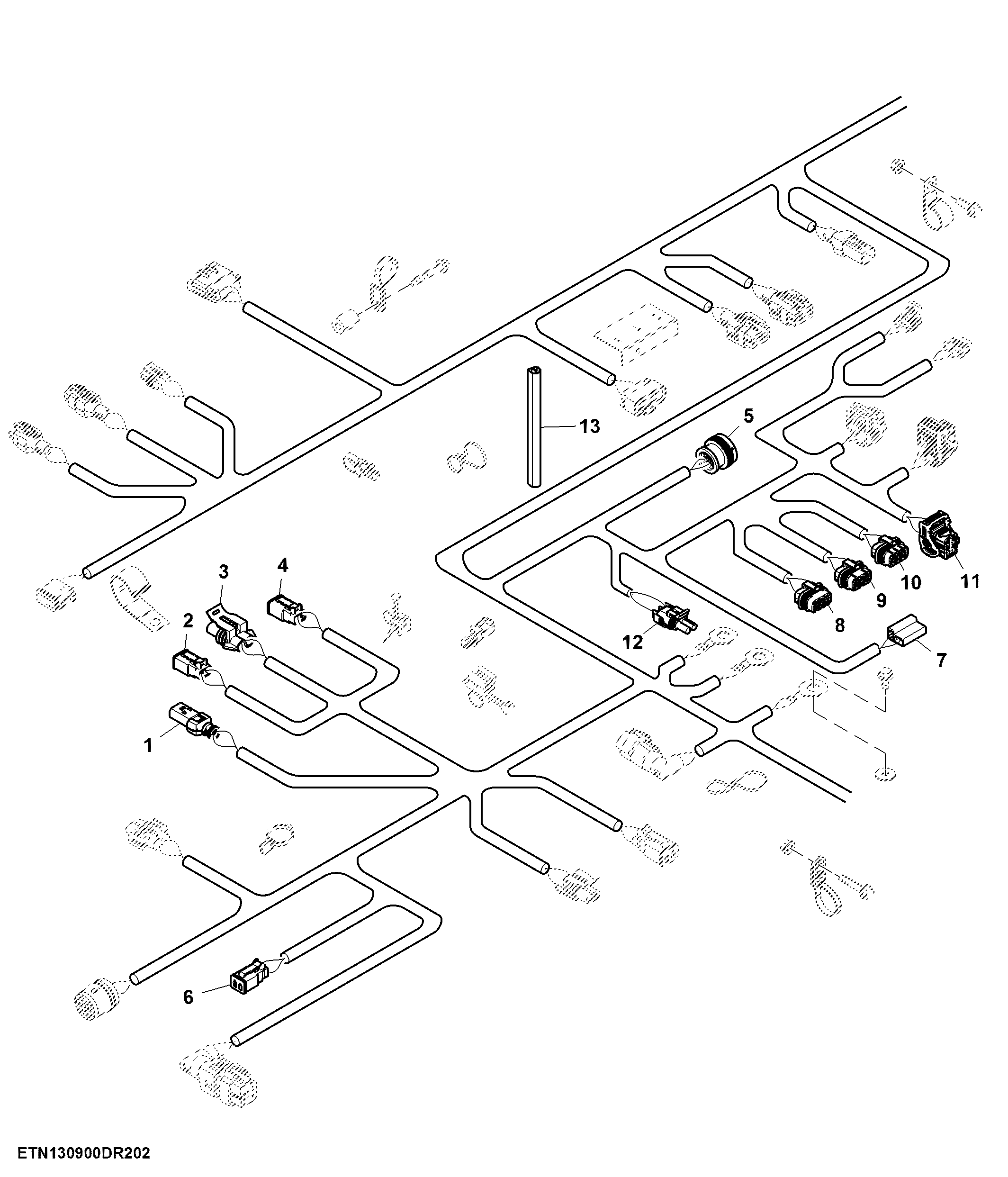 Left Control Unit 1 Main Wiring Harness (2 of 5)