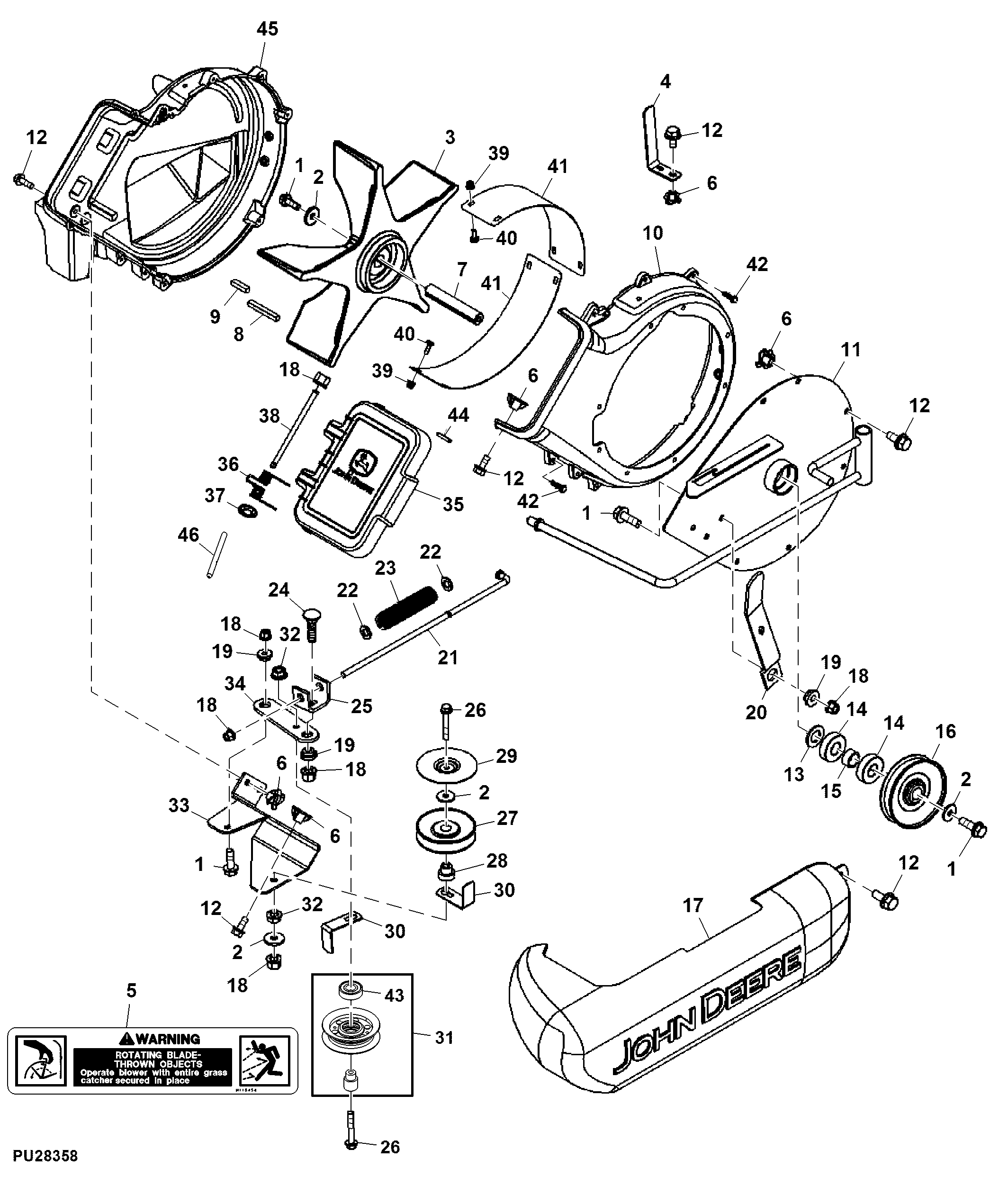 Blower Housing, 54C / 54X / 54D inch (For Canada and USA)
