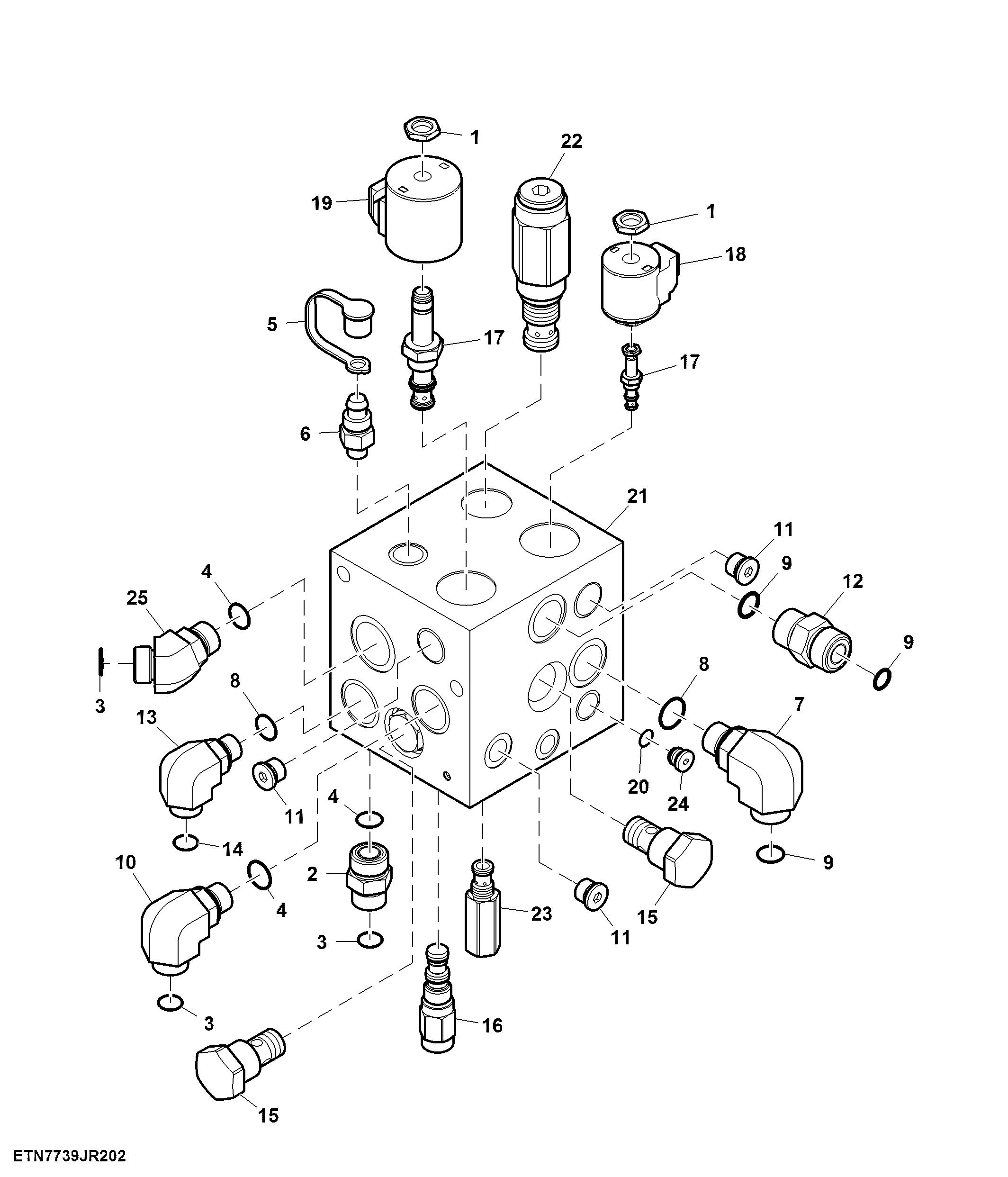 Straw Spreader Control Valve - Dual Flow Control