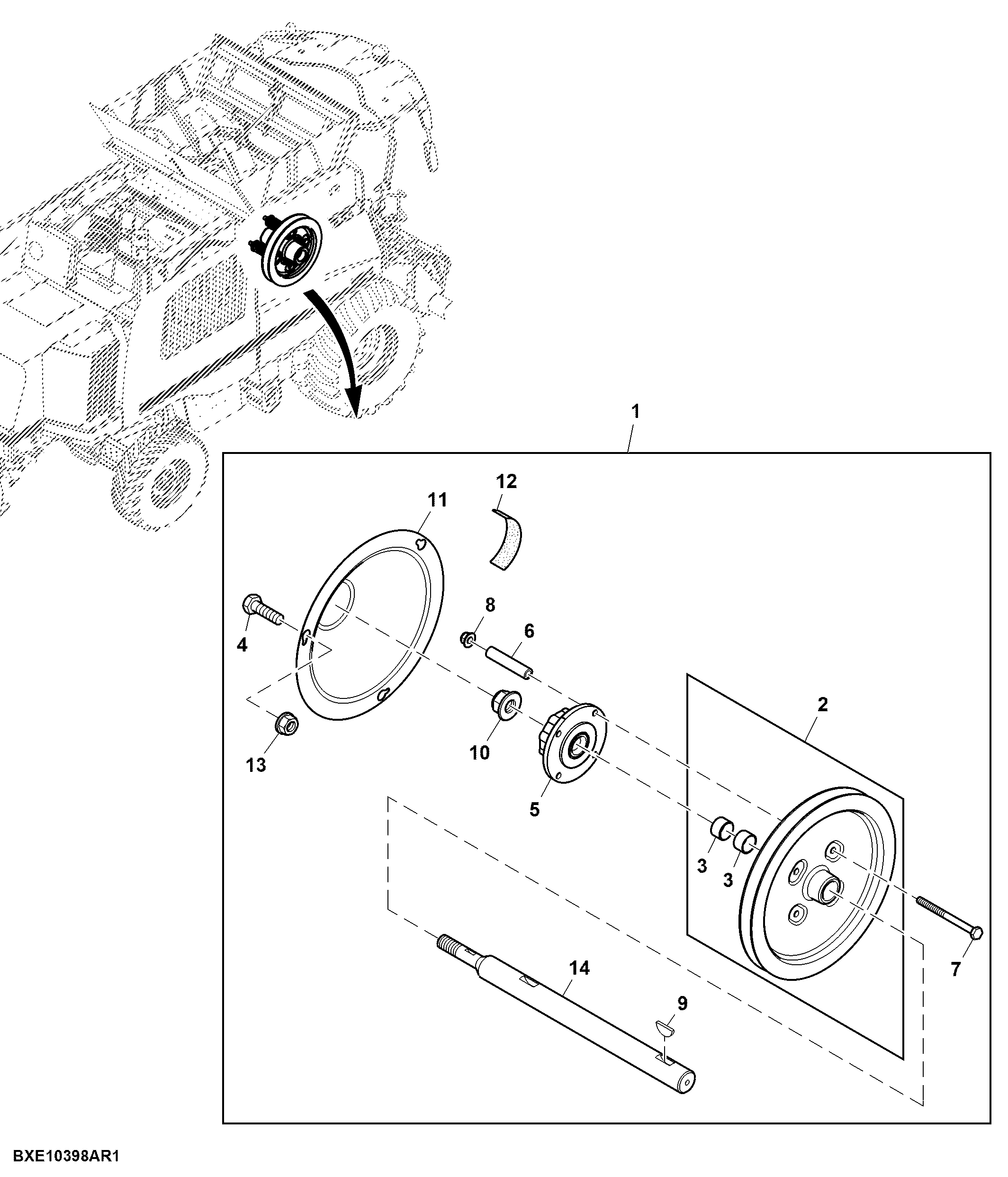 Slip Clutch for Clean Grain Elevator, Attachment