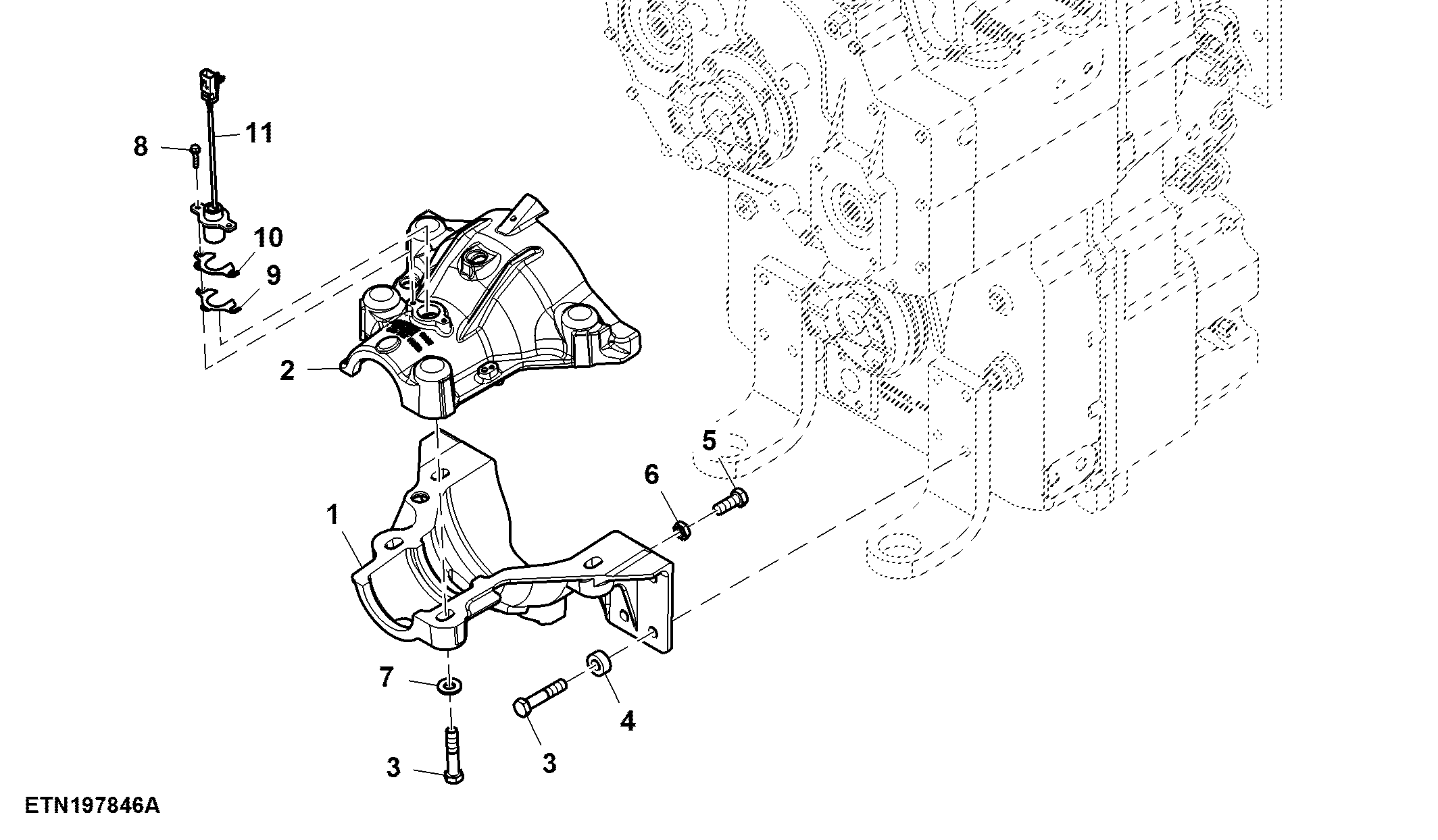 Retainer, FDH Sensor W/O Suspension (805652 - )
