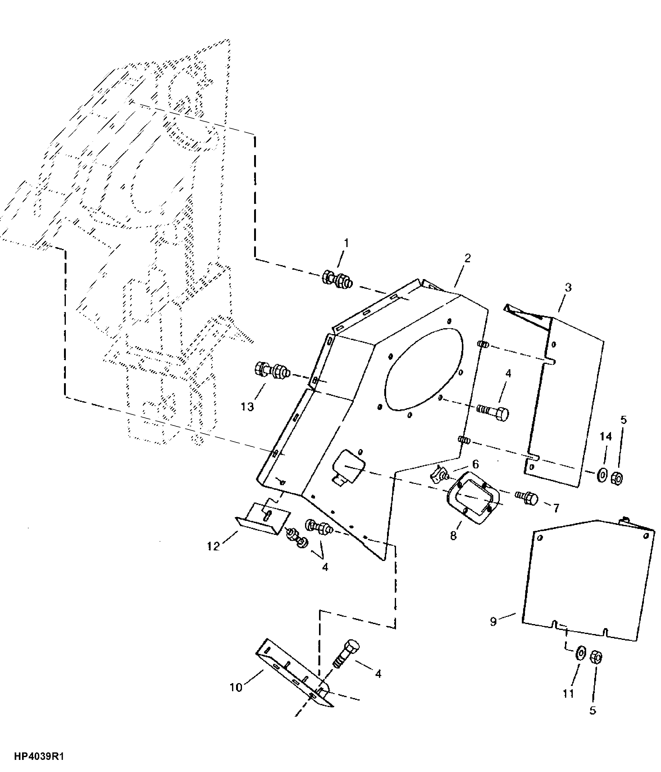 Upper Clean Grain Elevator Shields ( - 640100)