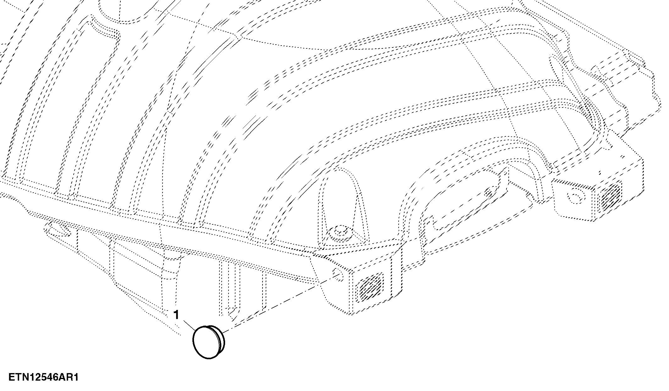 Plug, W/O External PTO Control, Rear (LH Illustrated)