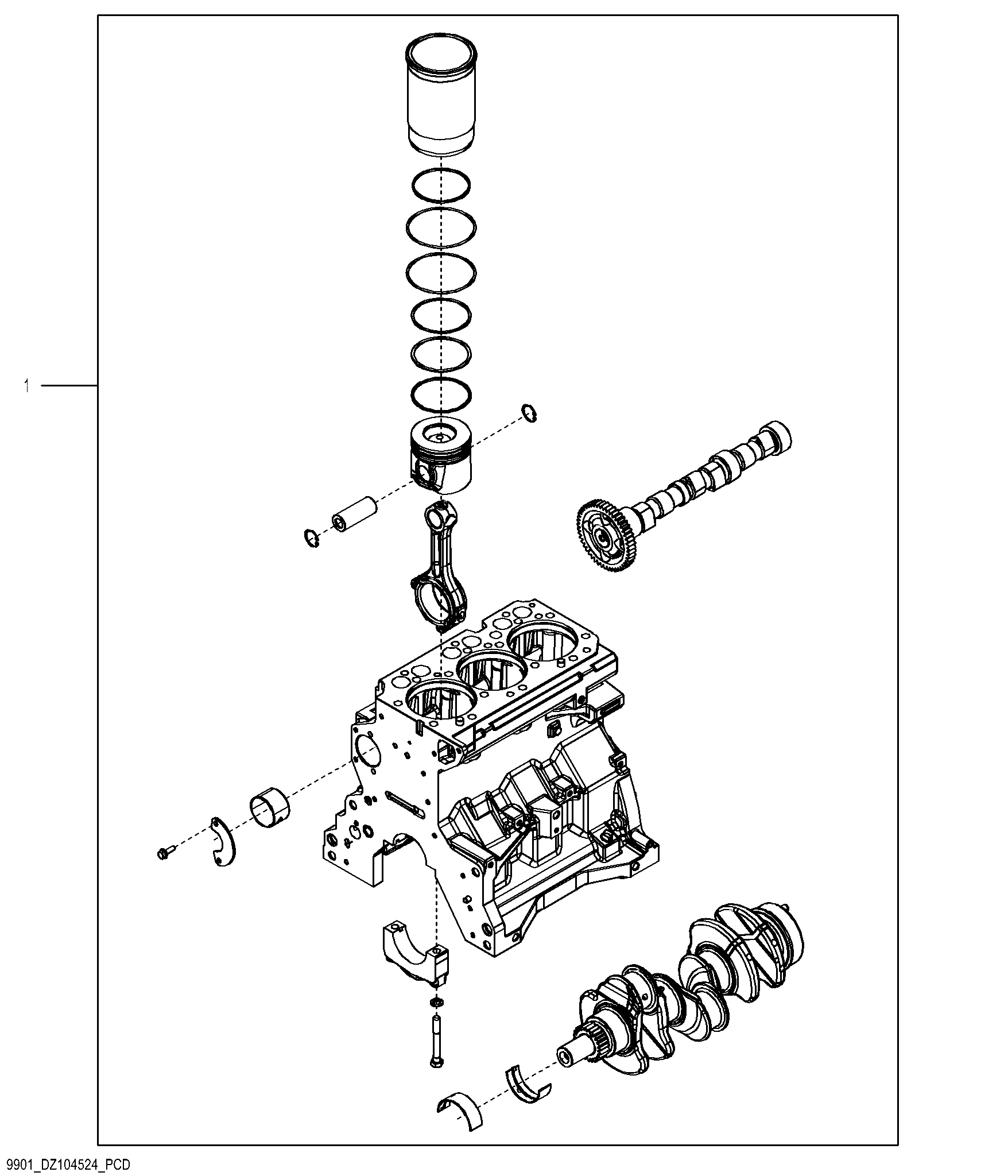 9901 Short Block Assembly
