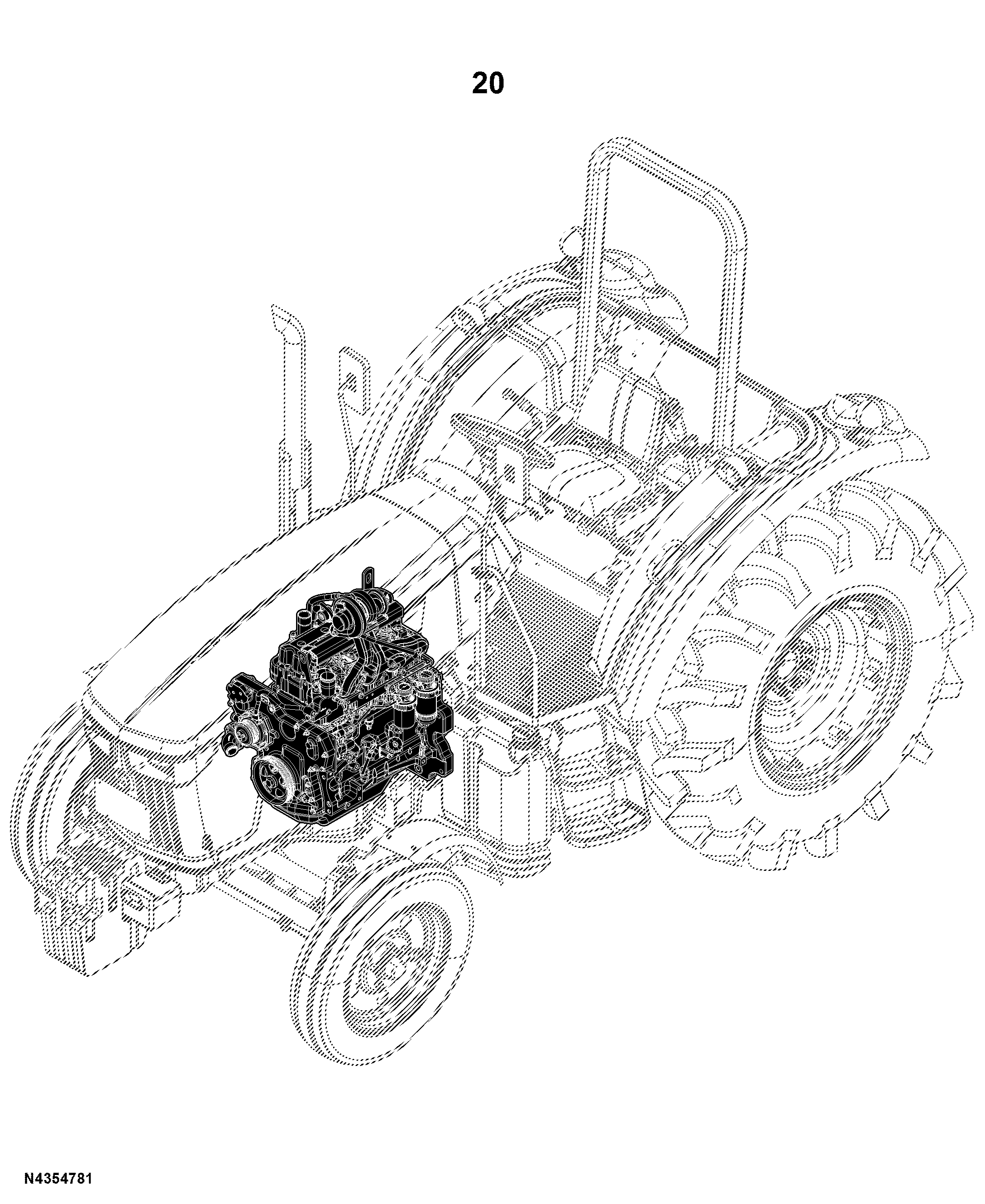5E-1000 Tractor (PIN: 1N41000XXXXXXXXXX- )(China Edition)
