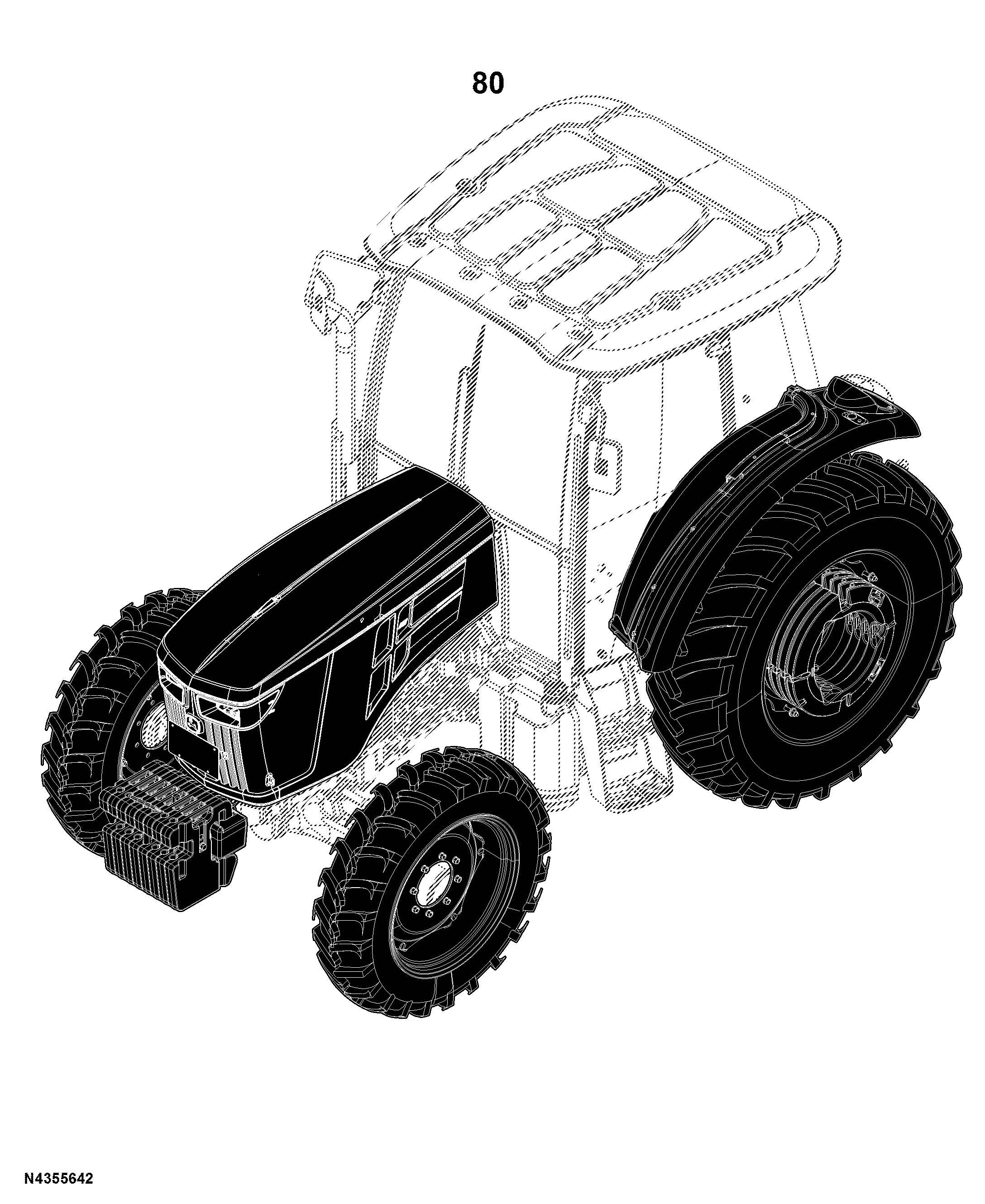 5E-1104 Tractor (PIN: 1N41104XXXXXXXXXX- )(China Edition)