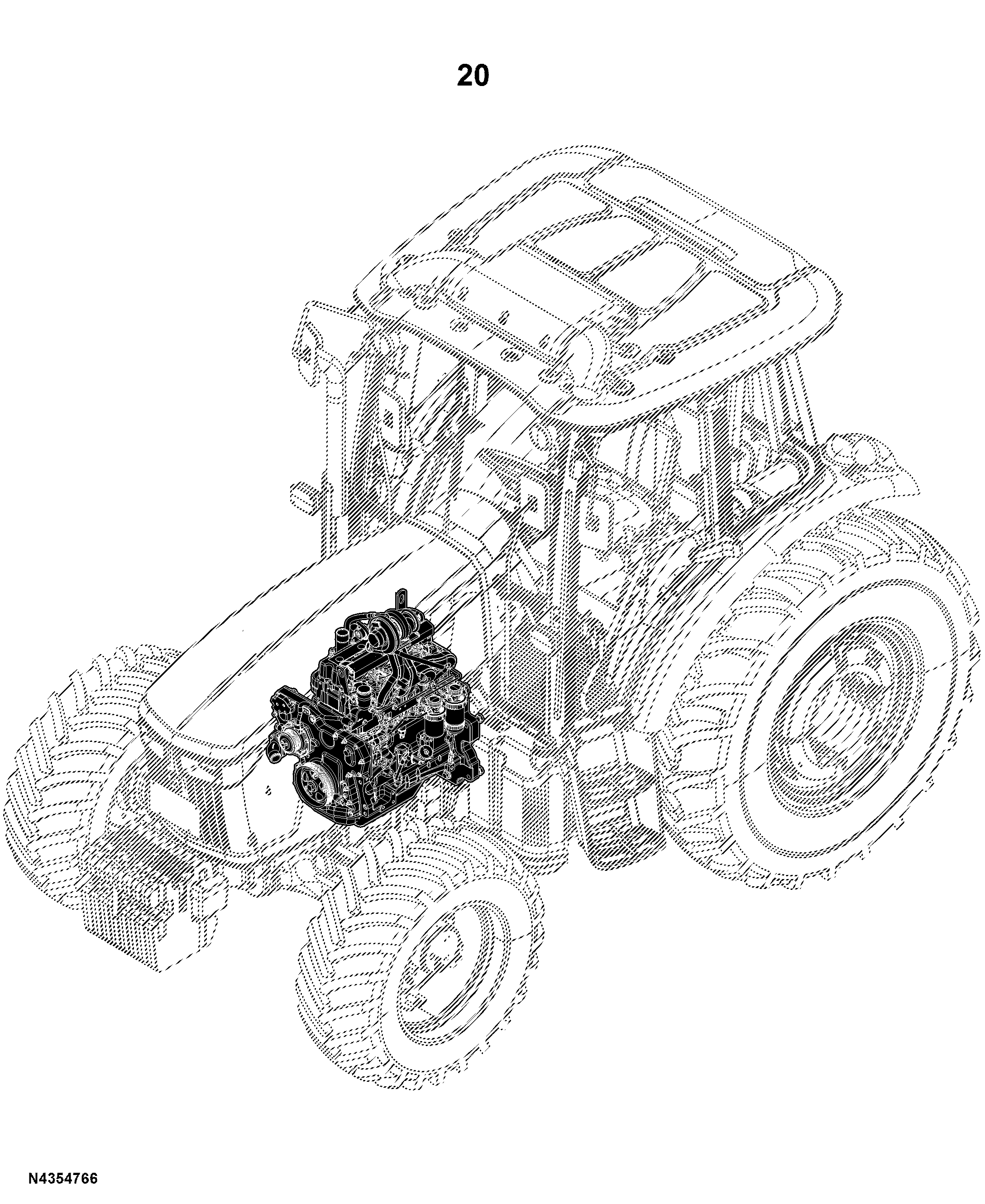 5E-904 Tractor (PIN: 1N4904XXXXXXXXXX- )(China Edition)