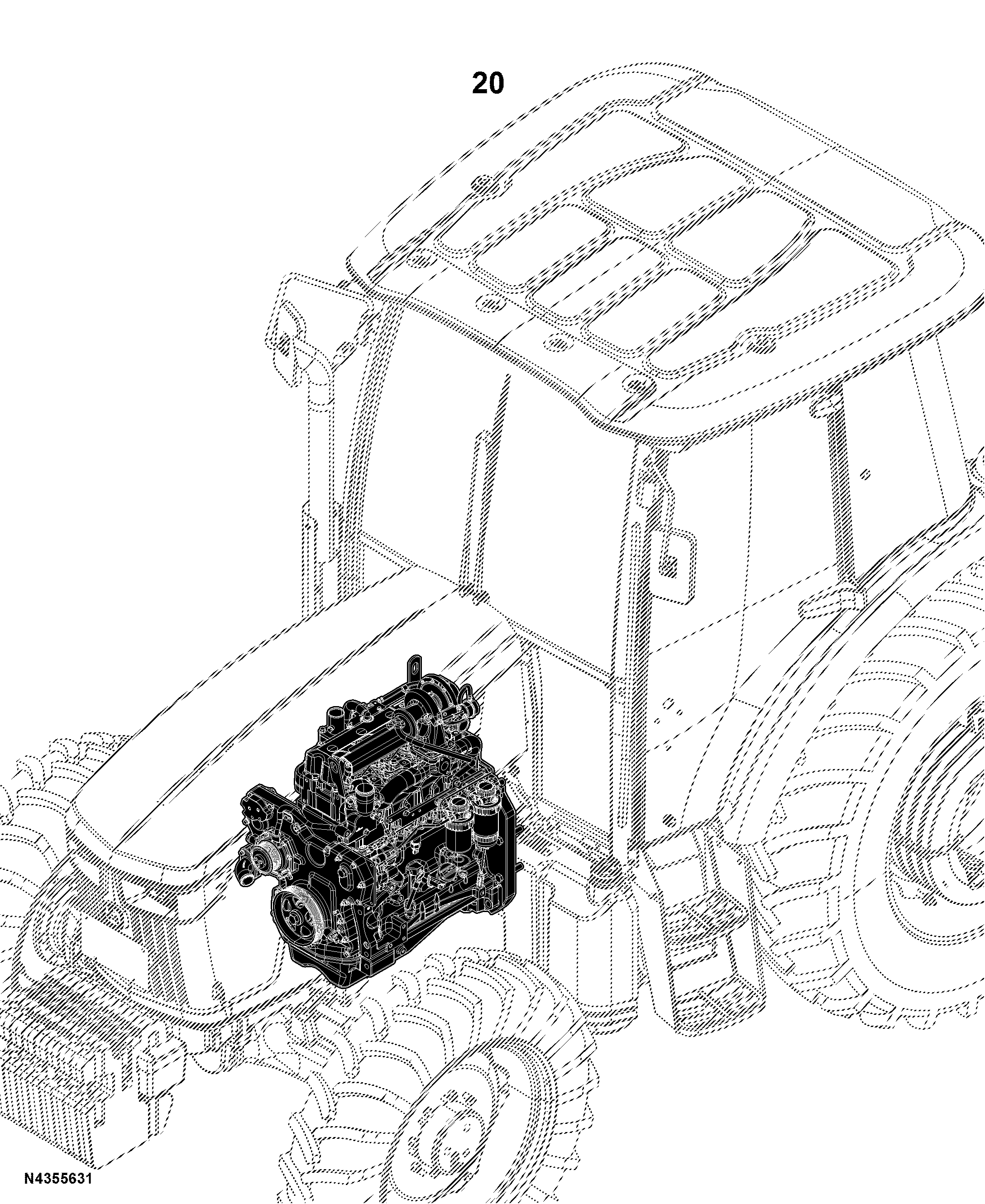 5E-1104 Tractor (PIN: 1N41104XXXXXXXXXX- )(China Edition)