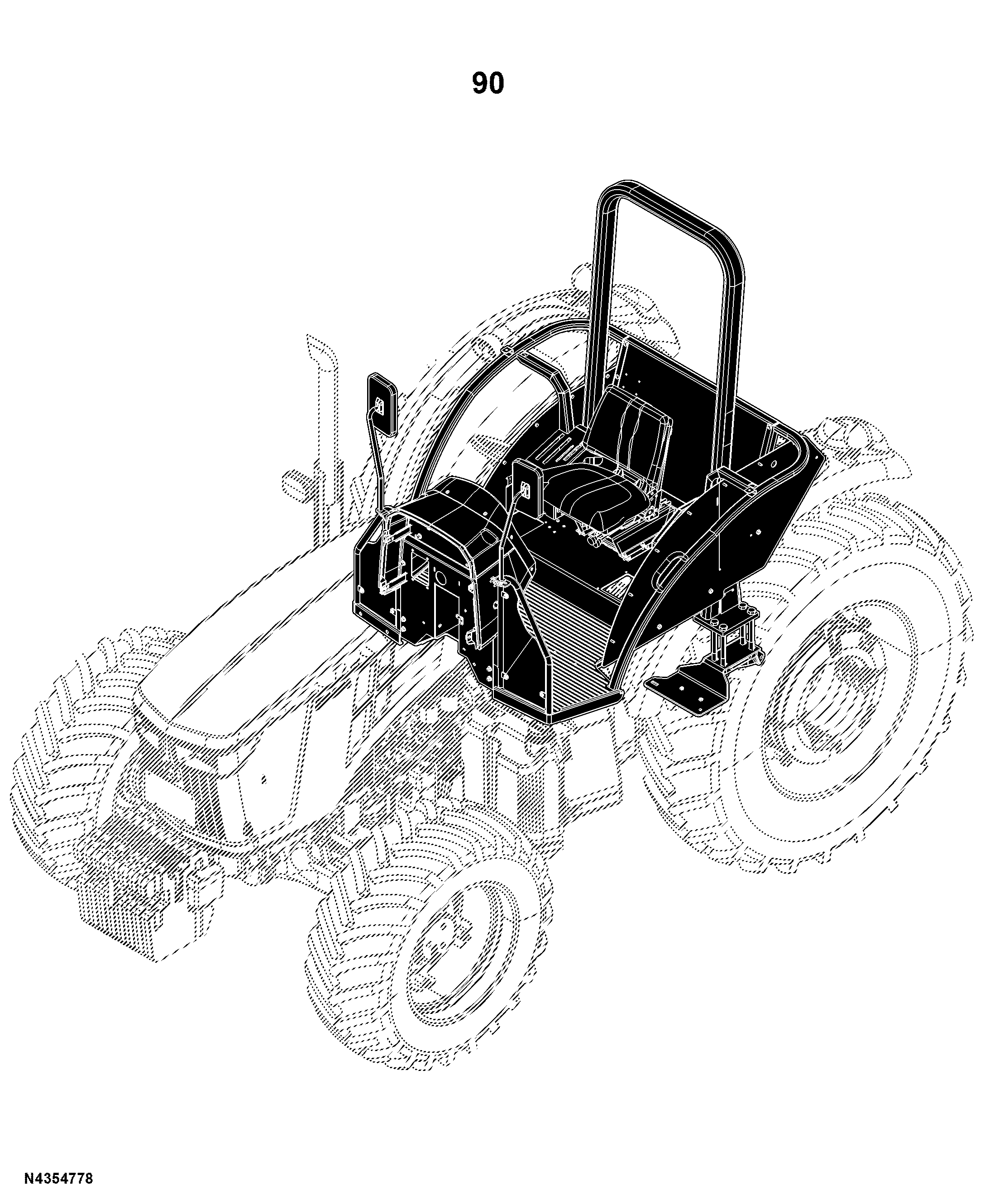 5E-954 Tractor (PIN: 1N4954XXXXXXXXXXX- )(China Edition)