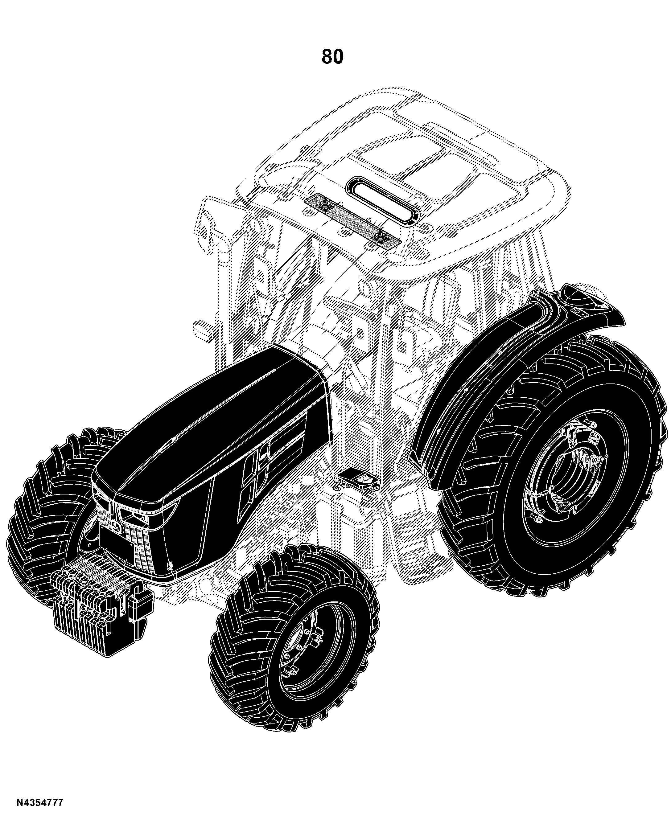 5E-904 Tractor (PIN: 1N4904XXXXXXXXXX- )(China Edition)