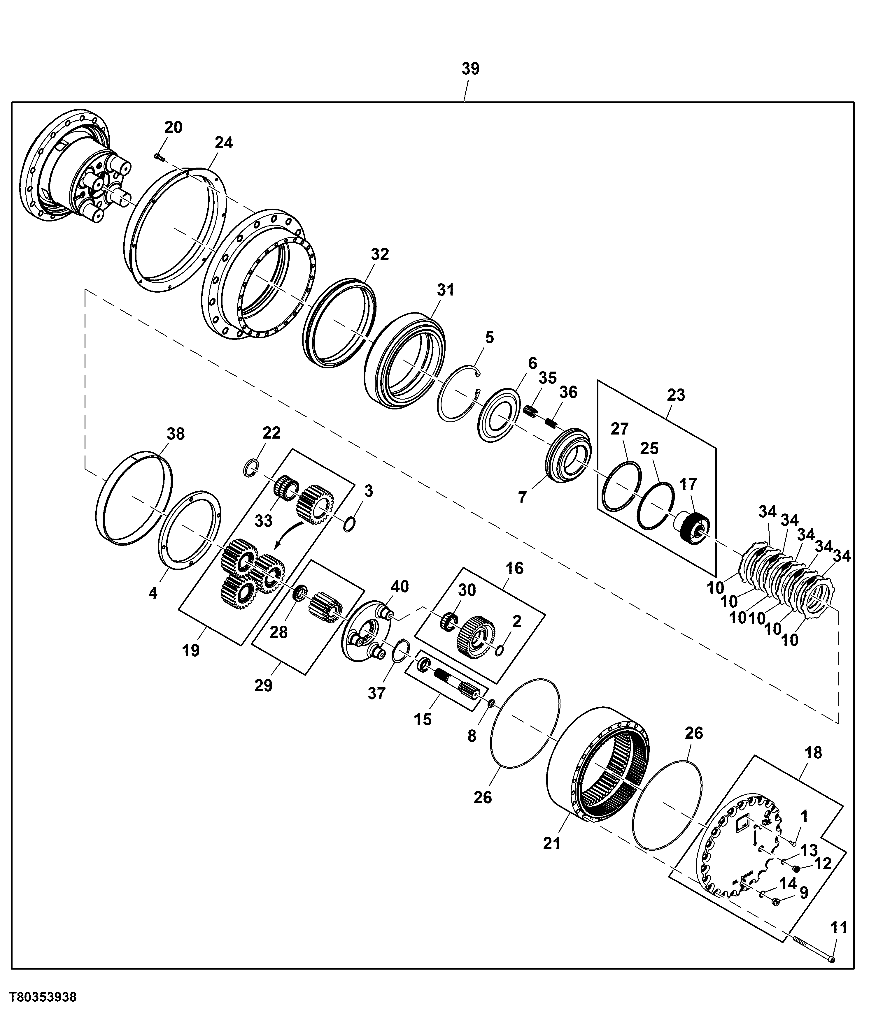 Planetary Final Drive Components (100987 - )