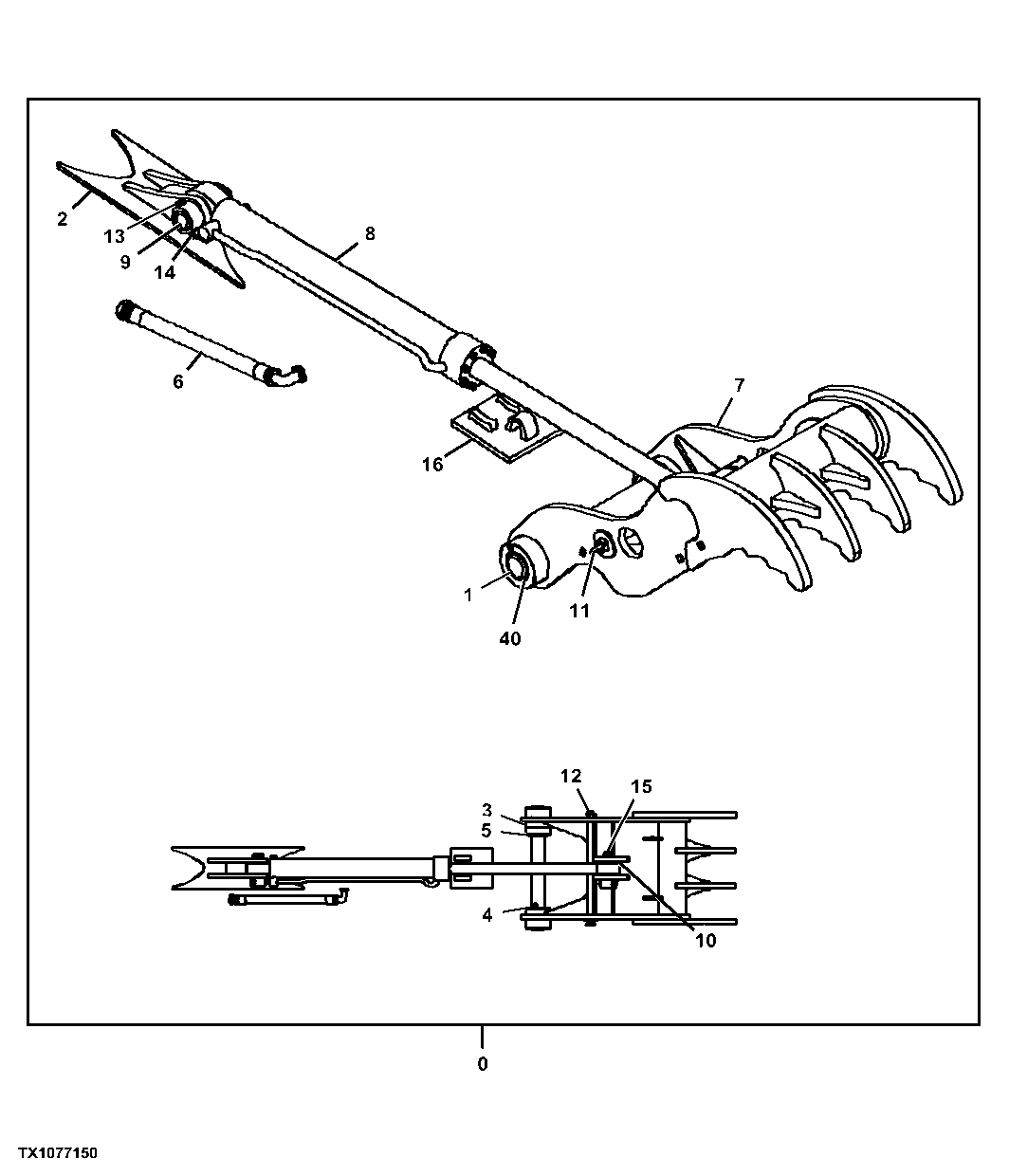 Direct Hydraulic Thumb Kit, Without Coupler (Kits Built 28 June 2010 -)