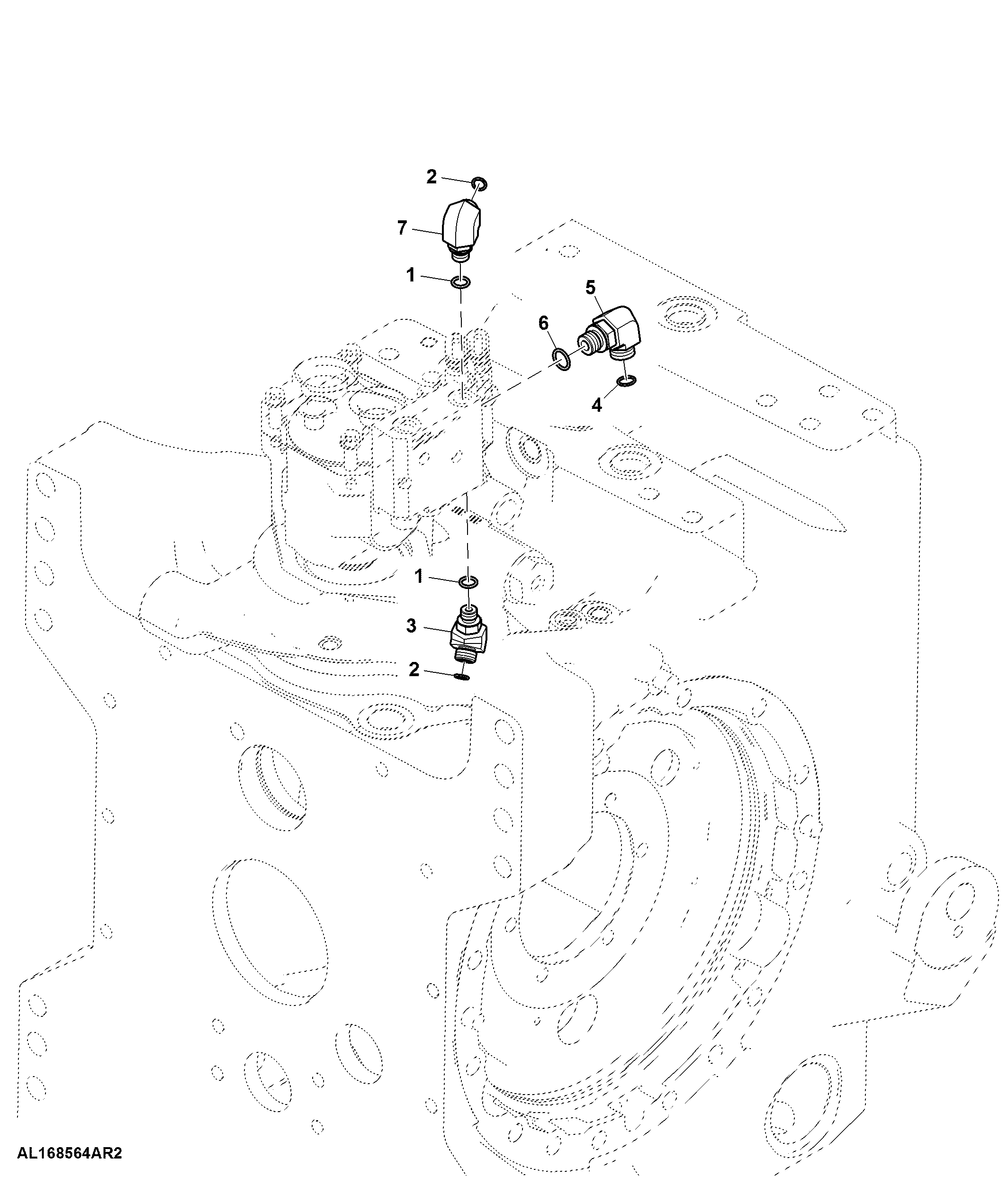 Fittings, Priority 1 Valve Block, W/ PFC- Hydraulics