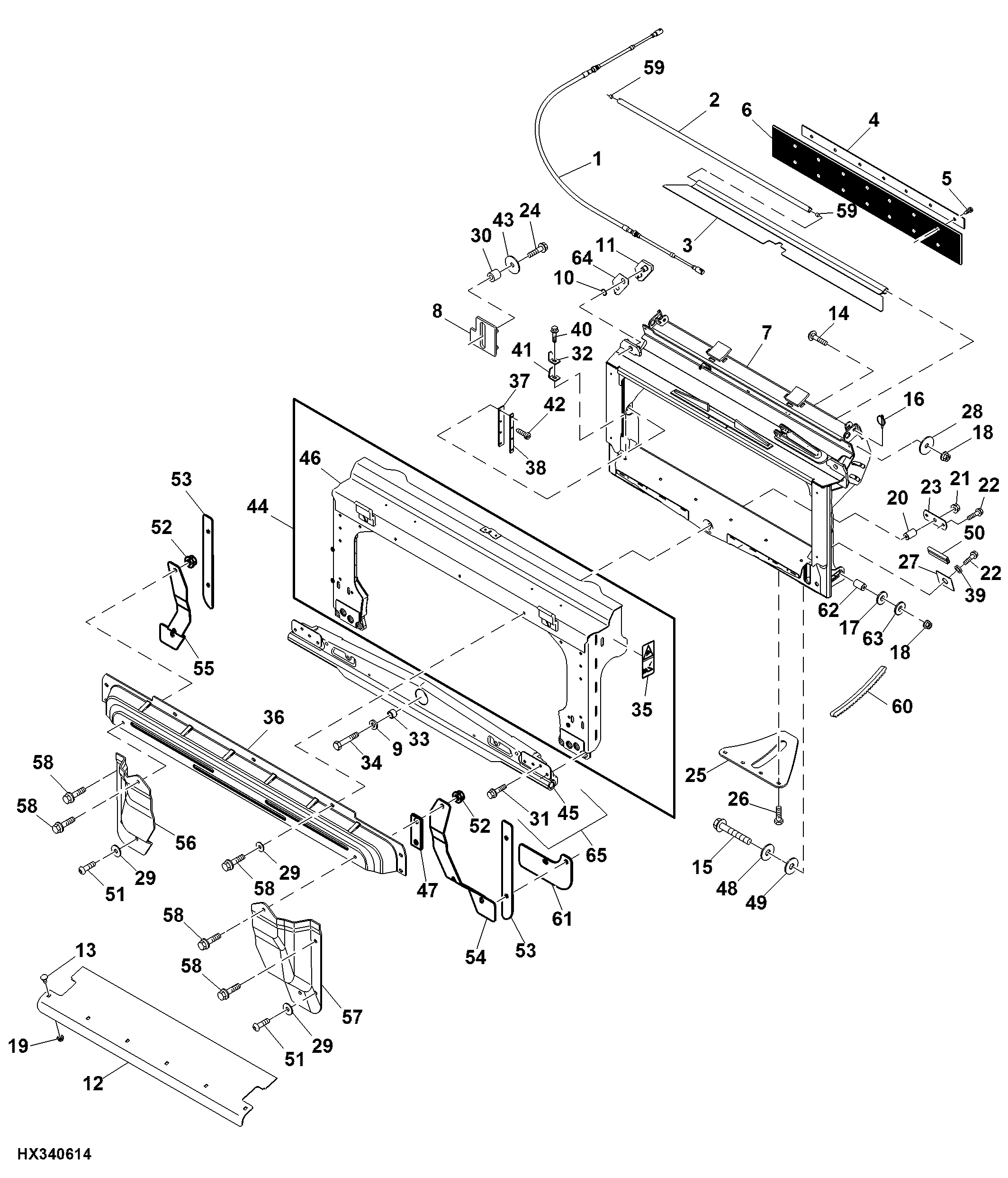 Feeder House Fore / Aft Pivot Frame (Contour Master) ( - 730100)