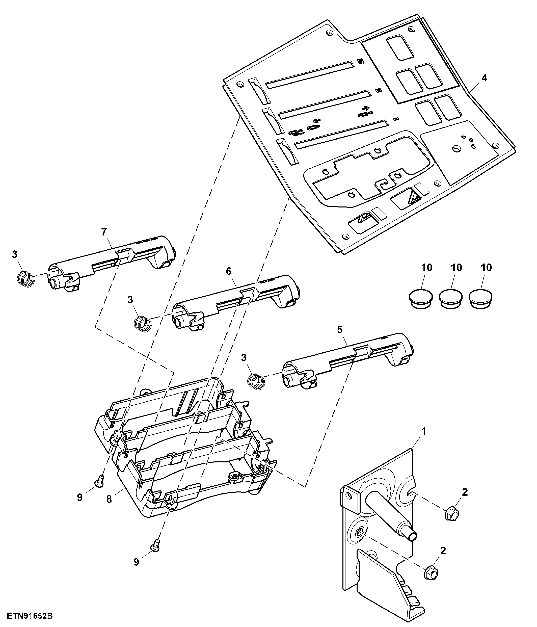 Panel, W/O SCV, W/O Rockshaft Control, W/ Cab
