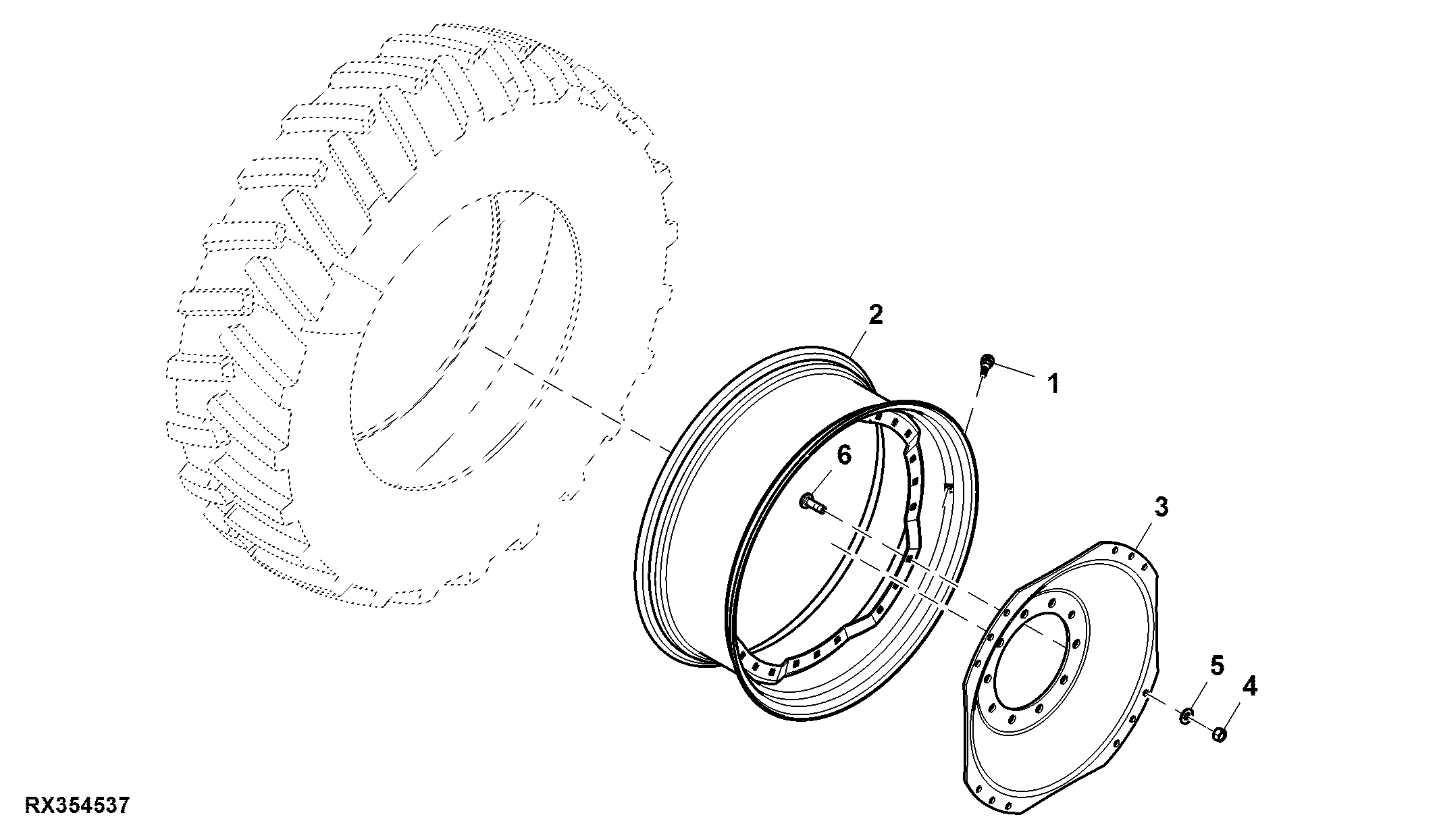Dual Front Wheel, 8 Position, Group 42 Tires, RH Illustrated