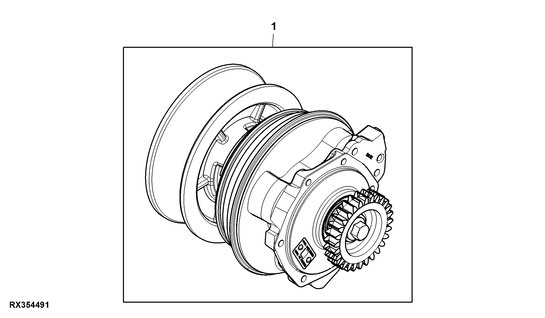 Fan Drive, Driver Assembly, Variable Speed, 9.0 L Engine, T2 / T3 Engine