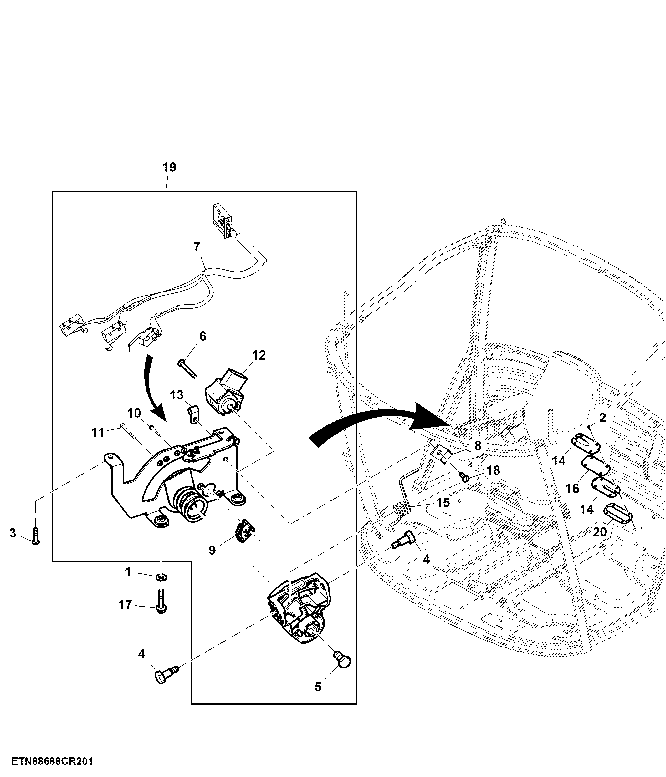 Electrical Hydrohandle Mechanism Control, Push Pull