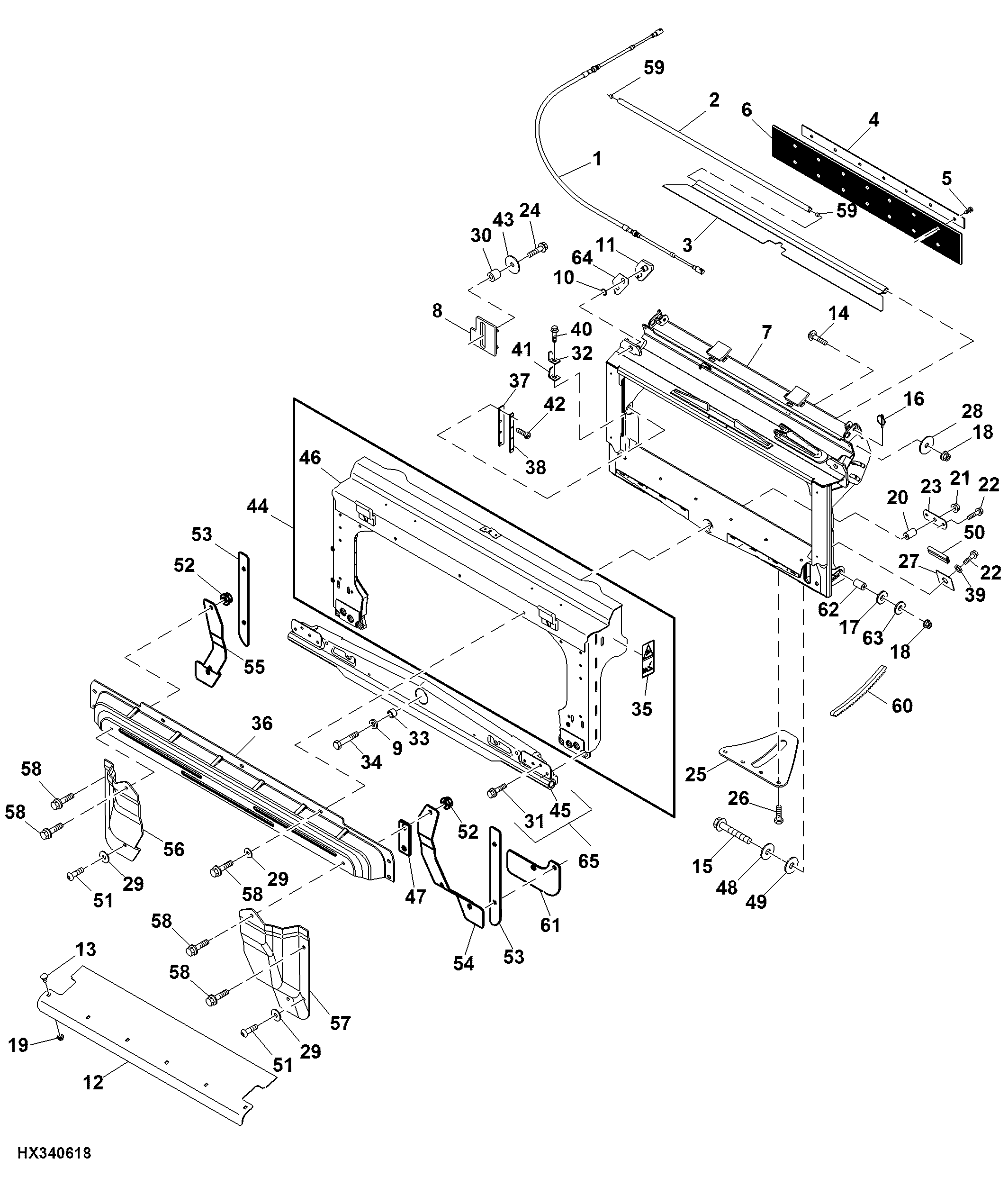 Feeder House Fore / Aft Pivot Frame (Contour Master) ( - 730100)