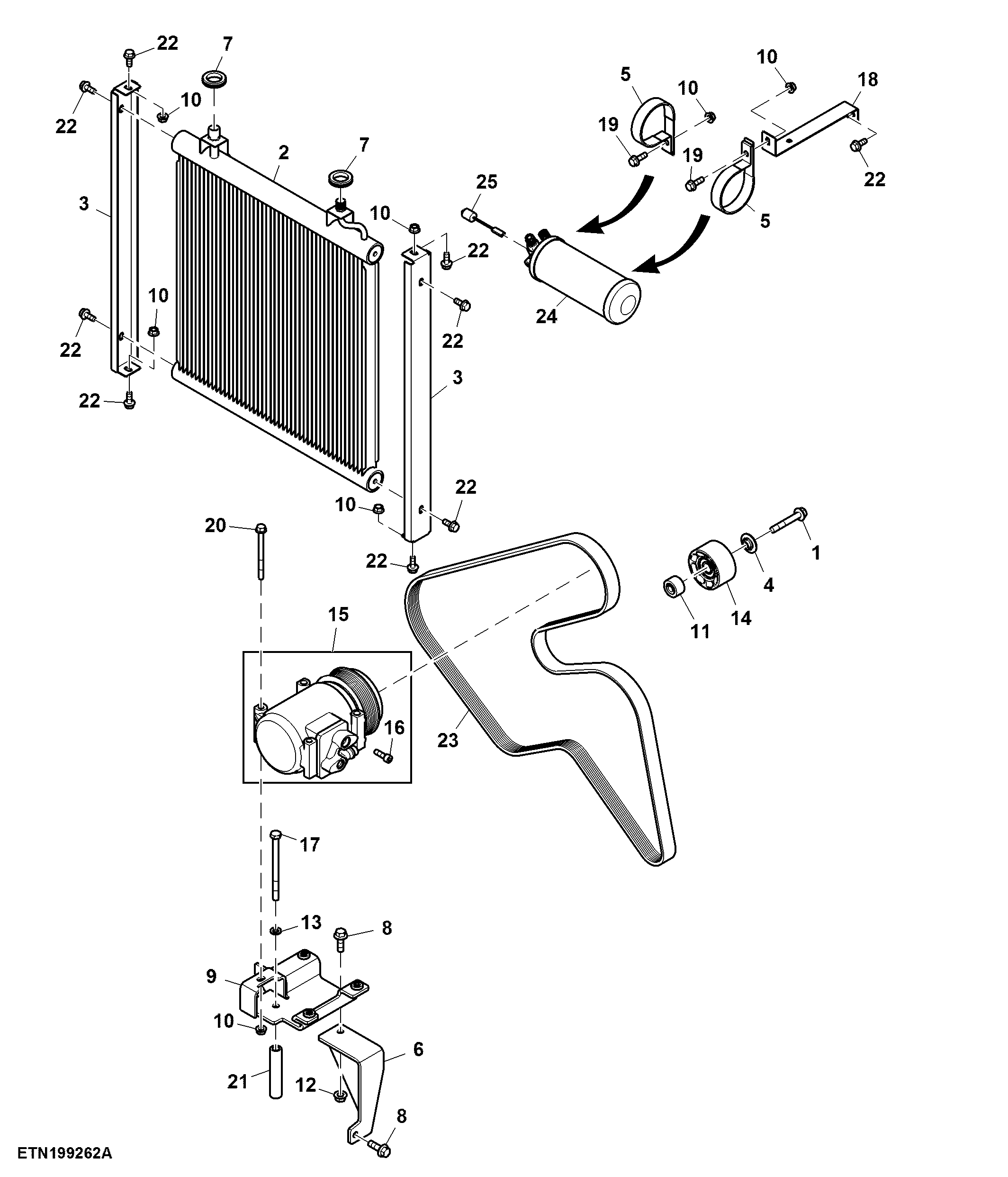 A/C Compressor and Receiver Dryer, Not for Chinese Mainland