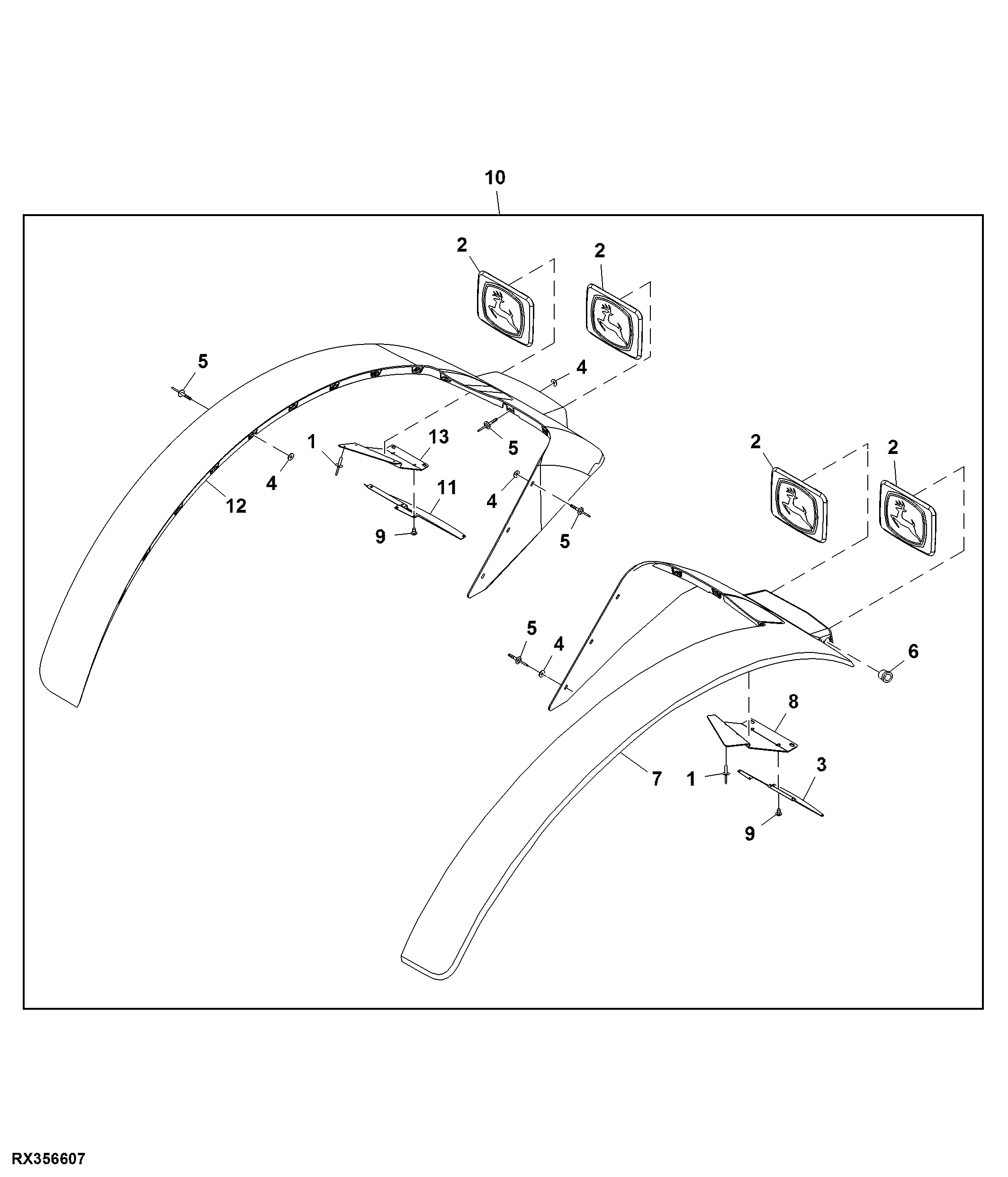Attachment, Rear Fender Extension (Extra Wide)