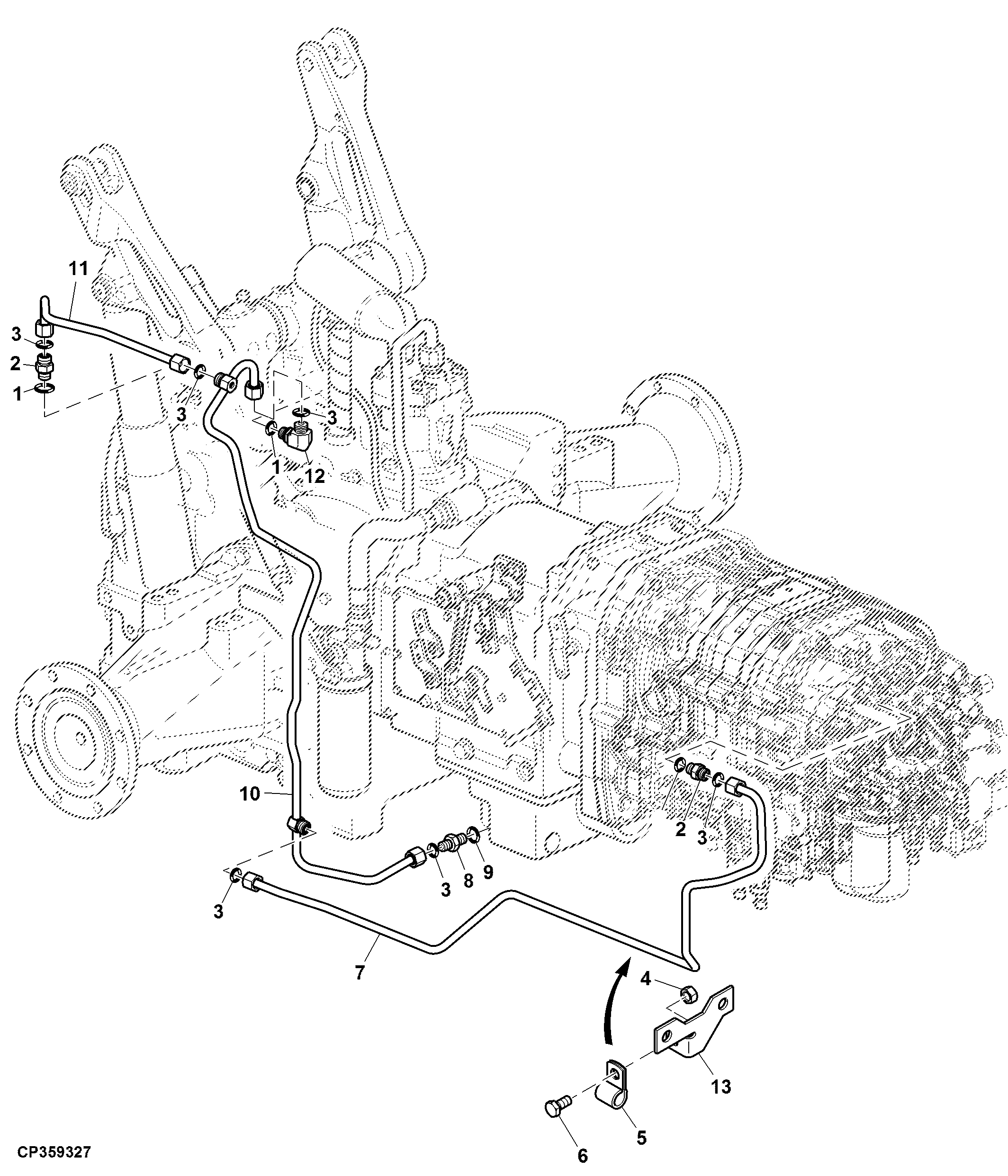 Differential Lock / MFWD Oil Lines, PowrQuad™