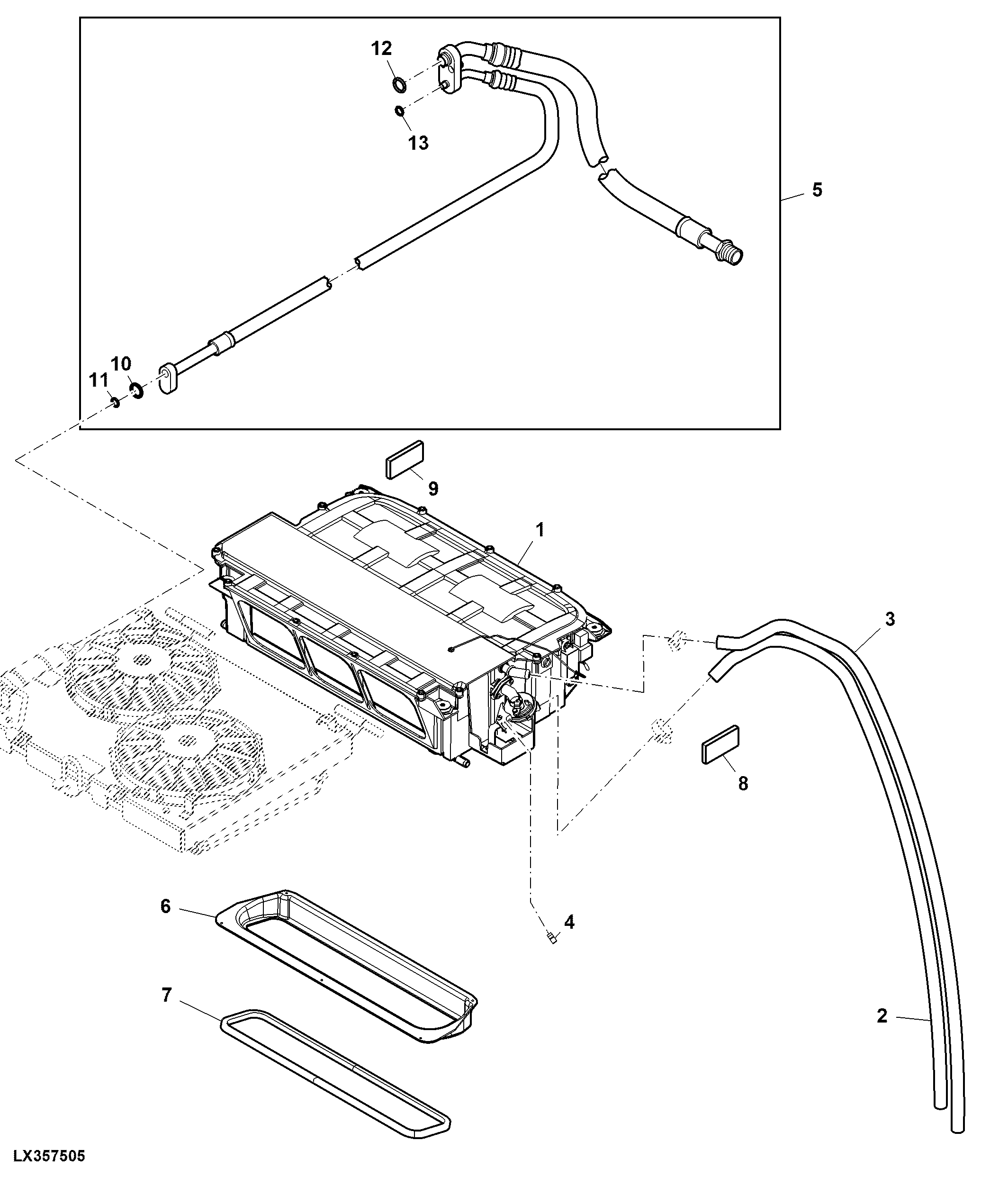 Air Conditioning System, Heater Unit / Hoses