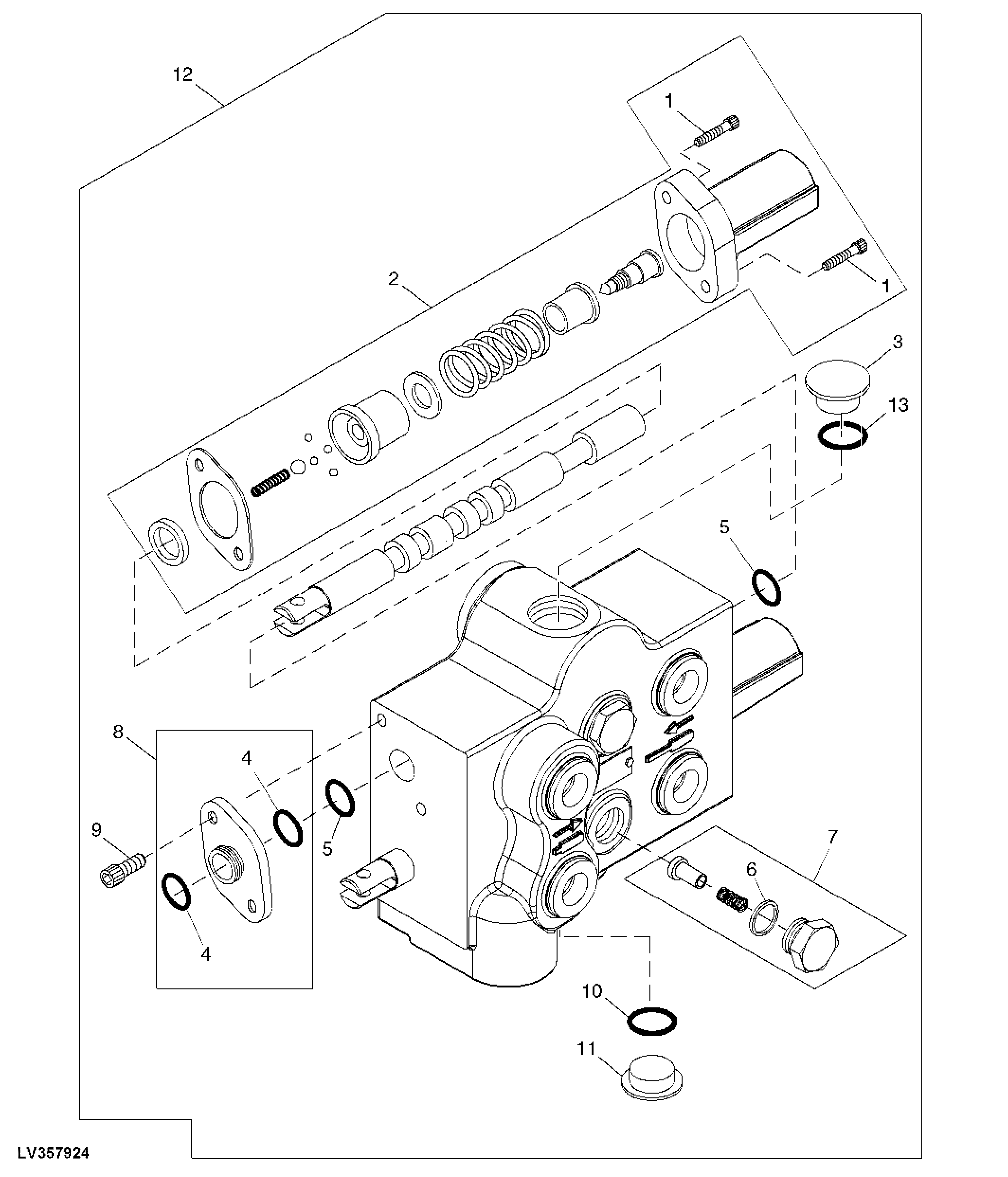 DUAL REAR SELECTIVE CONTROL VALVE (ORIGINAL EQUIPMENT)