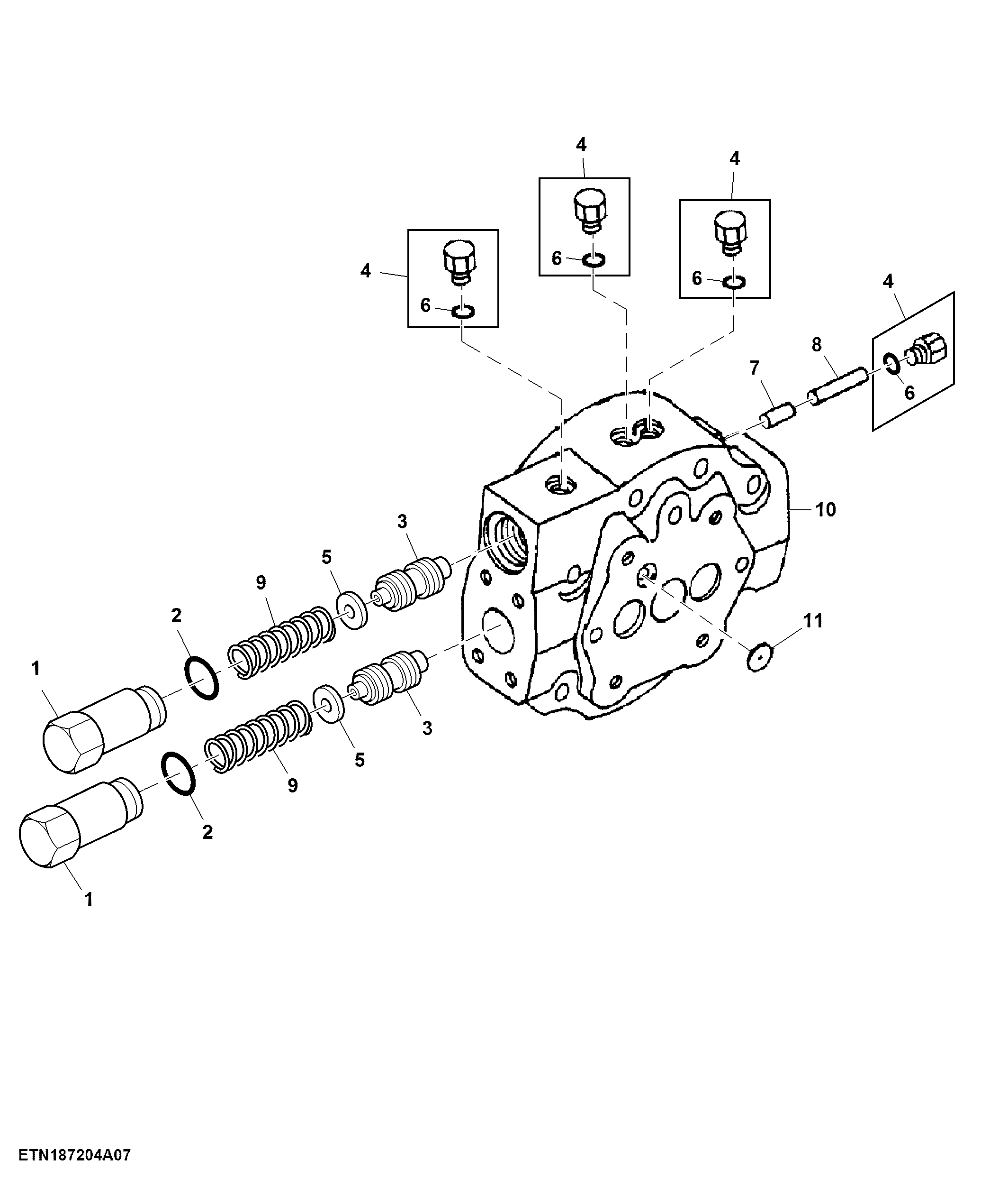 Hydrostatic Final Drive Pump Cover, Push Button Shift Transmission, Tier 2, HillMaster™