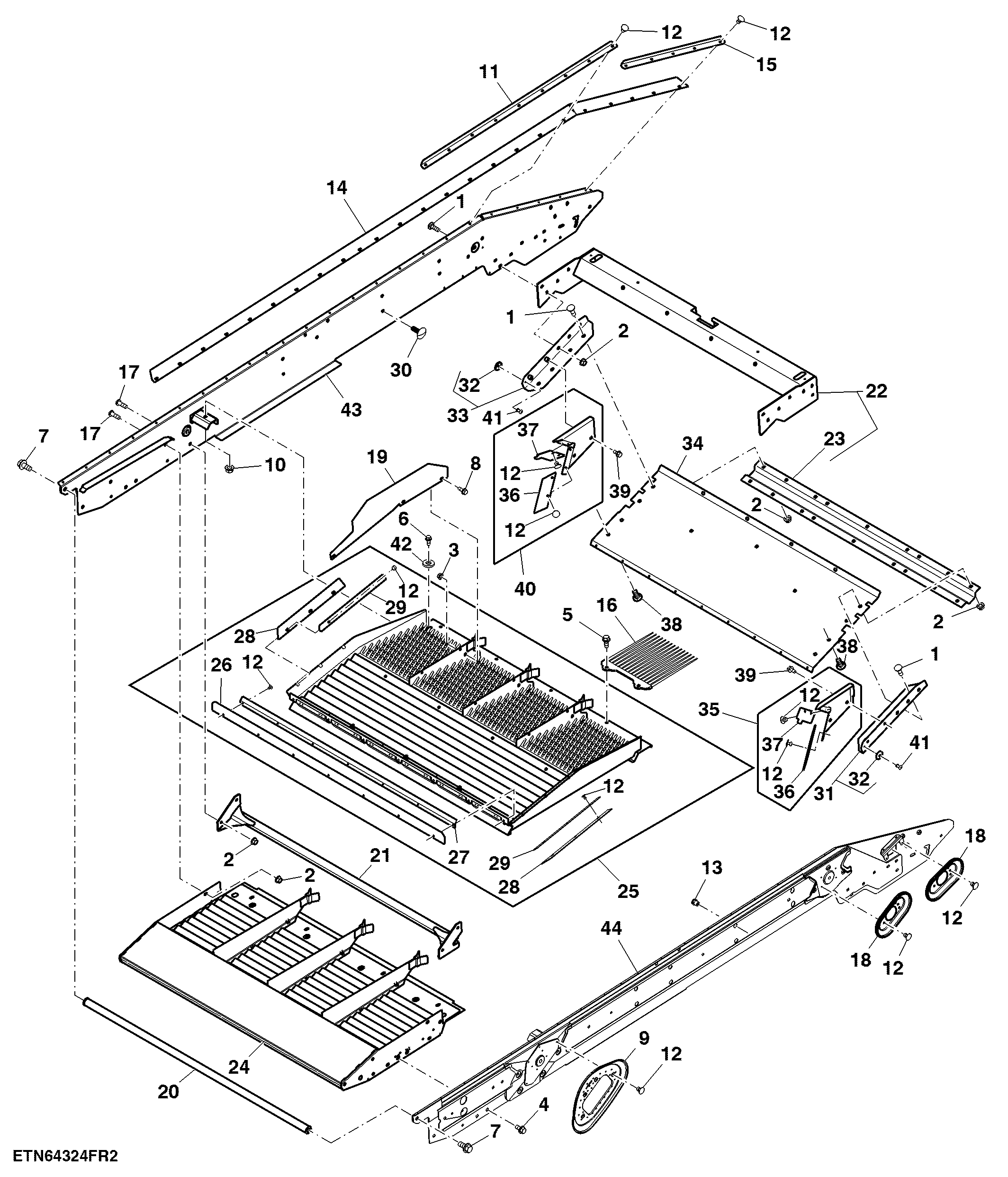 Chaffer Frame W/O Raised Center Front Extension (North America Only)