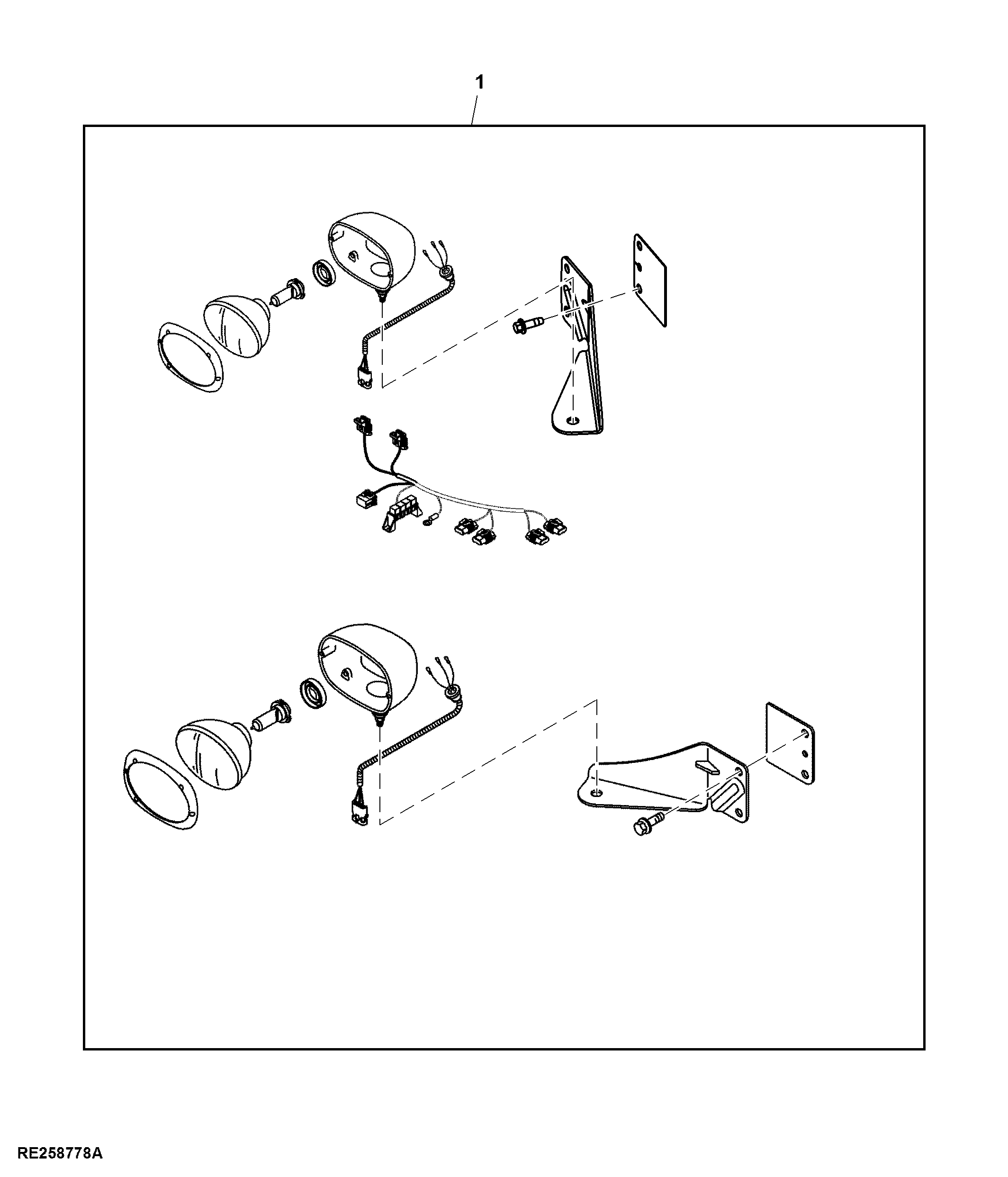Attachment, Lights, Loader Light Package